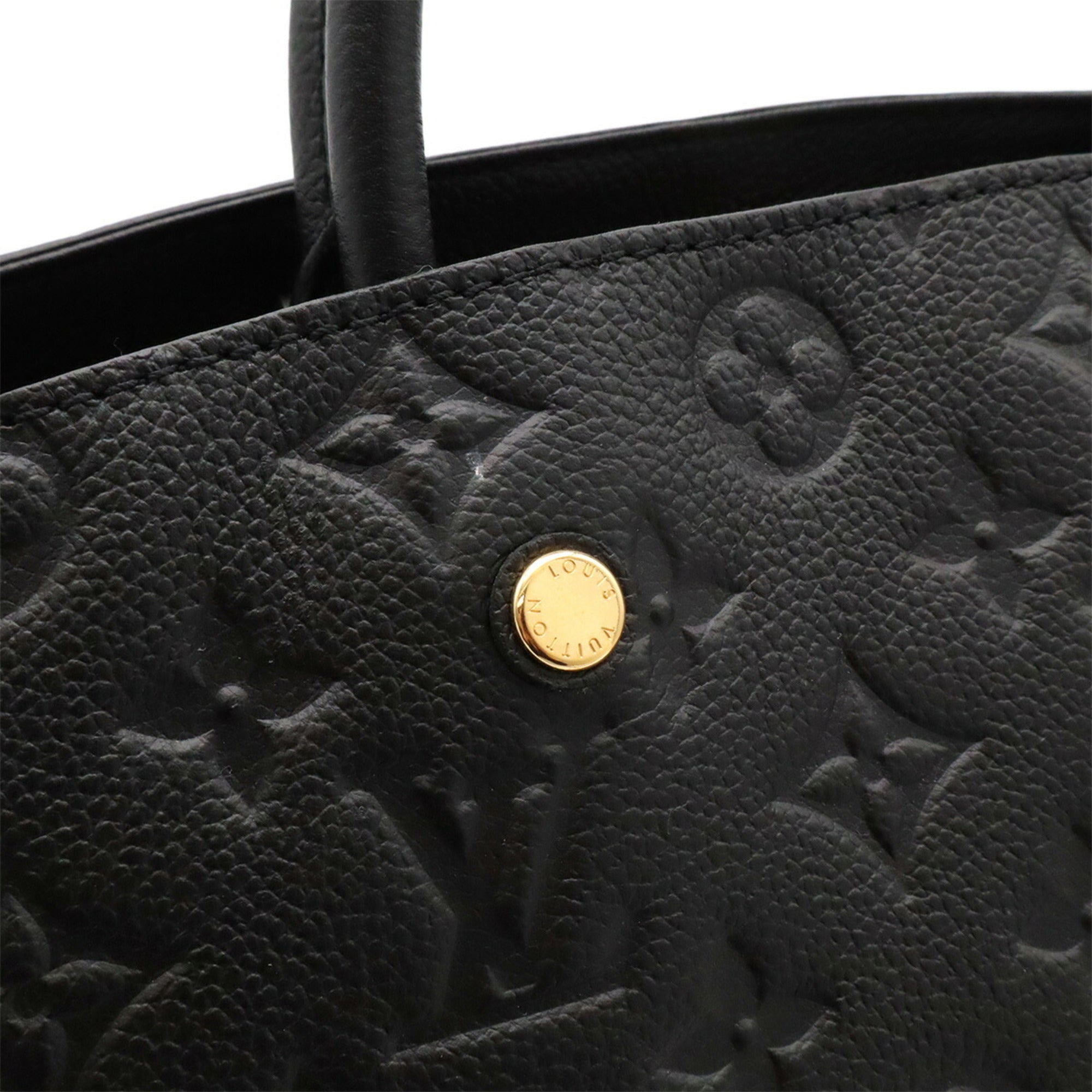 Louis Vuitton Noir Monogram Empreinte Leather Handbag Shoulder Bag (Pre-Owned)