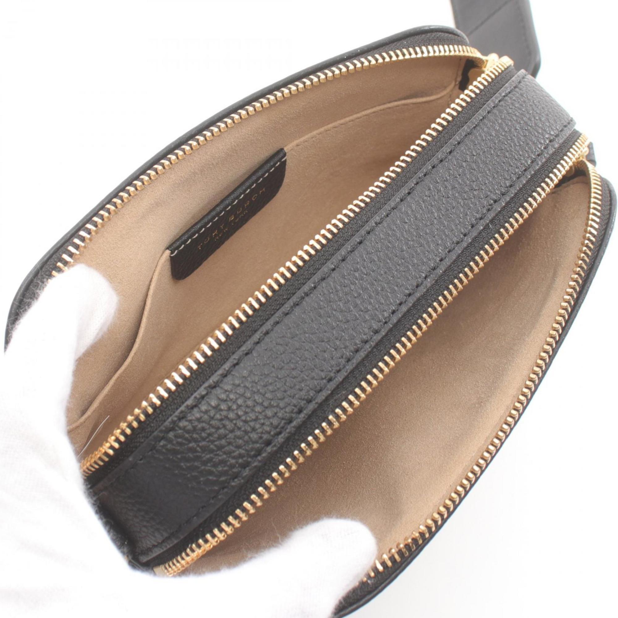 Tory Burch Black Leather Shoulder Bag (Pre-Owned)