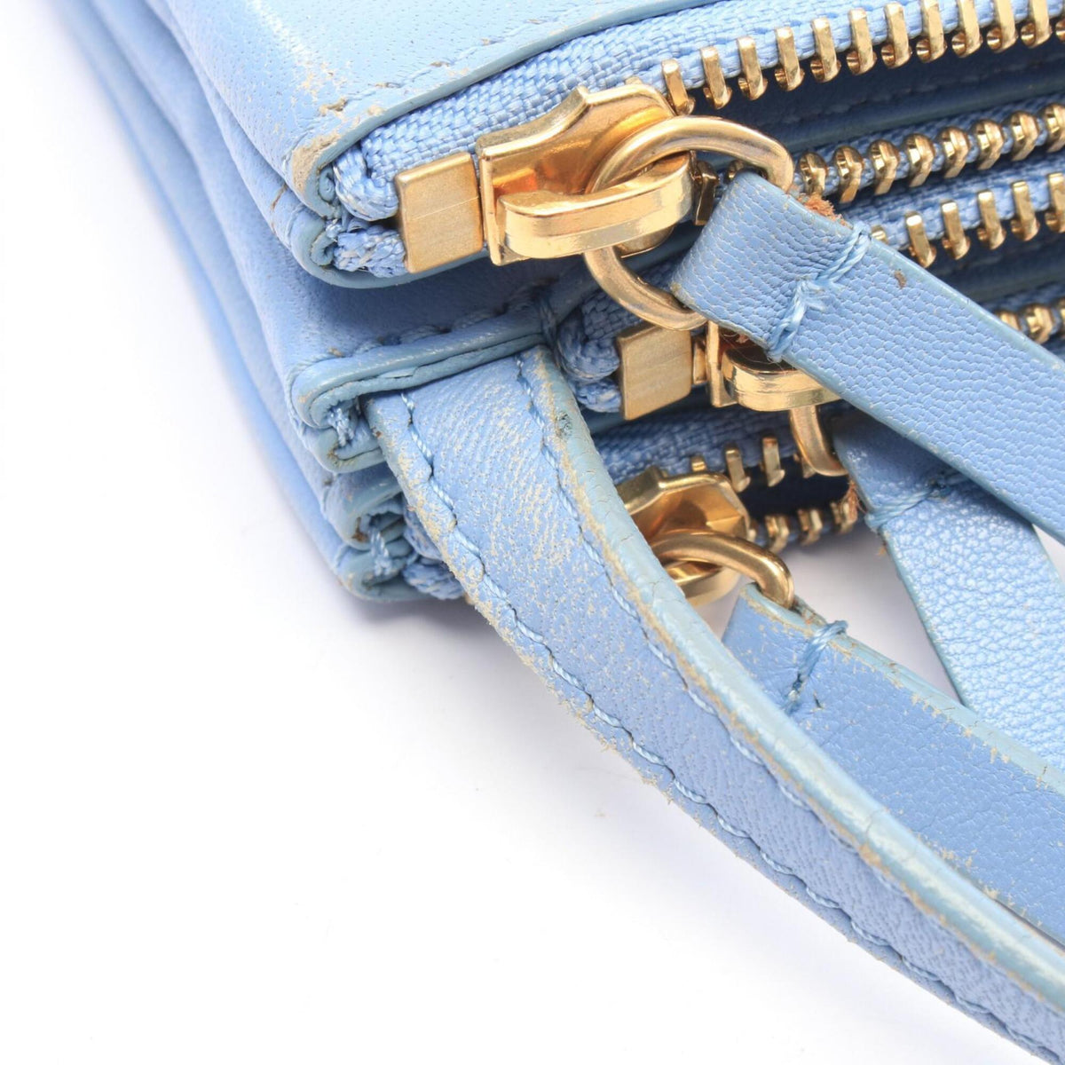 Celine Blue Leather Shoulder Bag (Pre-Owned)