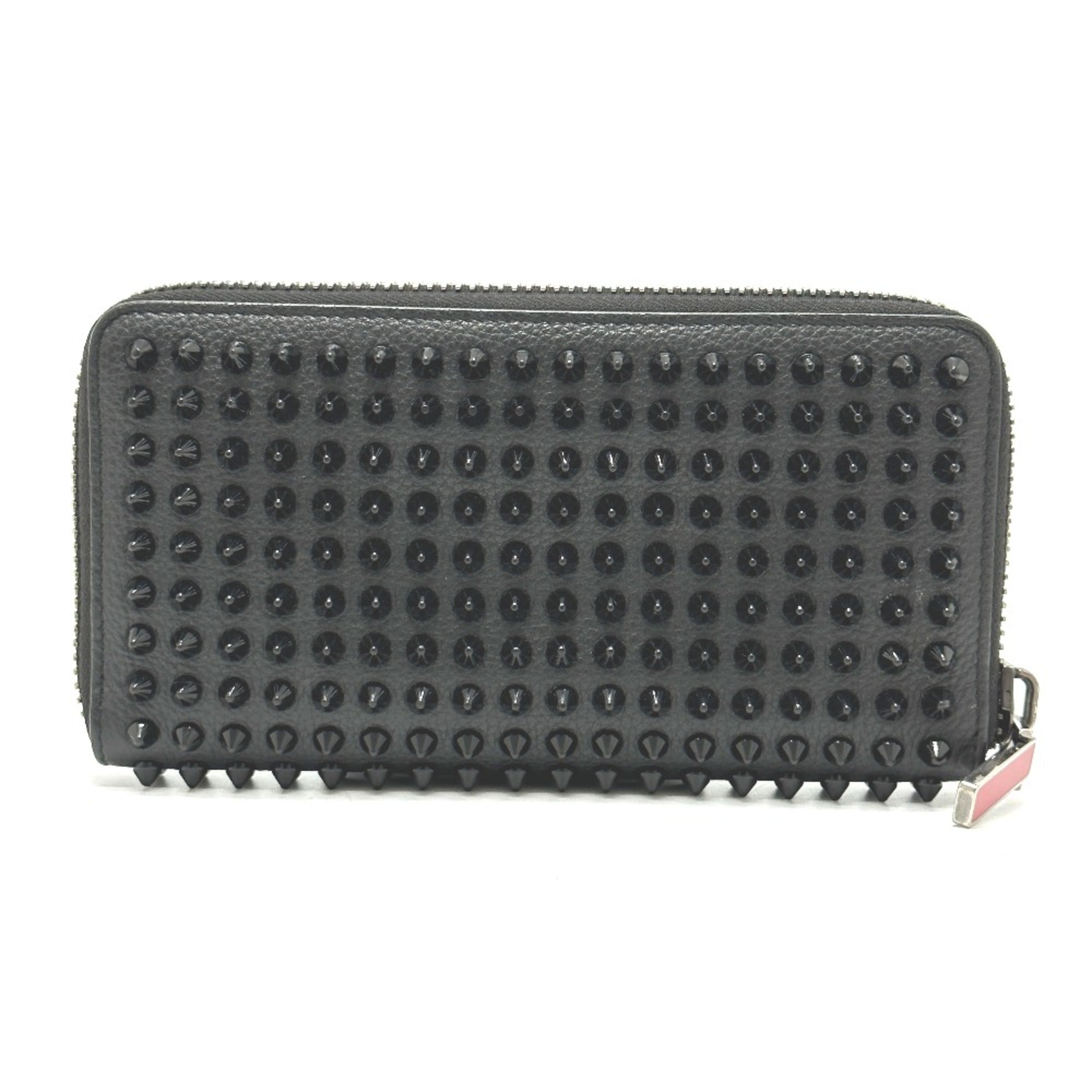 Christian Louboutin Black Leather Long Wallet (Bi-Fold) (Pre-Owned)