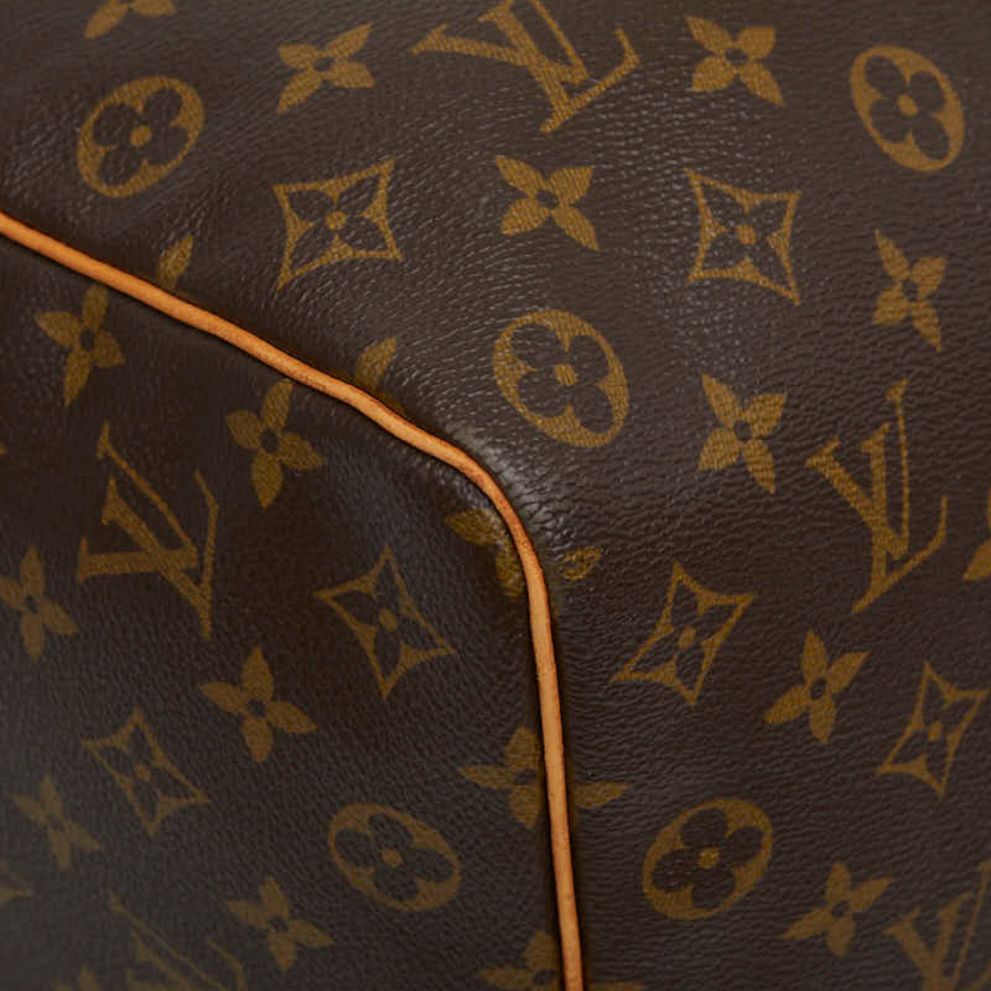 Louis Vuitton Brown Pvc Leather Boston Bag (Pre-Owned)