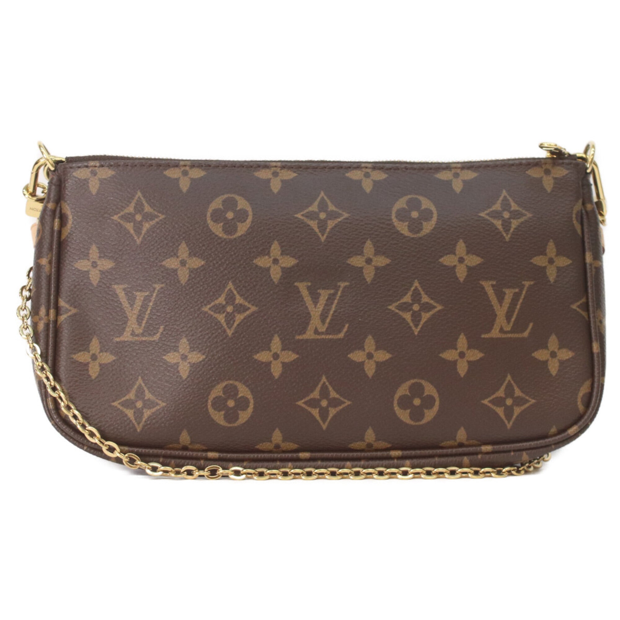 Louis Vuitton Brown Monogram Pouch Shoulder Bag (Pre-Owned)