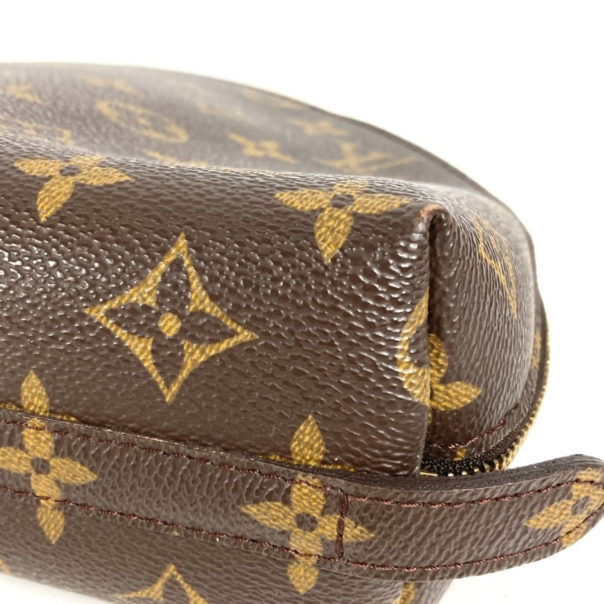 Louis Vuitton Brown Monogram Canvas Pouch Wash Bag (Pre-Owned)