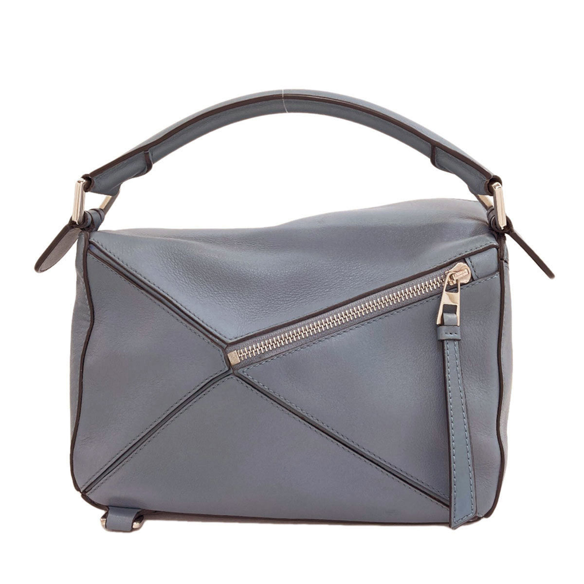 Loewe Puzzle Light Blue Leather Handbag (Pre-Owned)