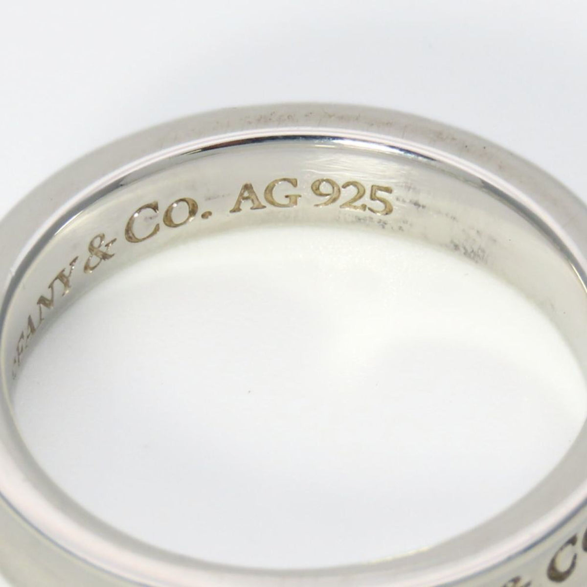 Tiffany Silver Silver 925 Band Ring (Pre-Owned)