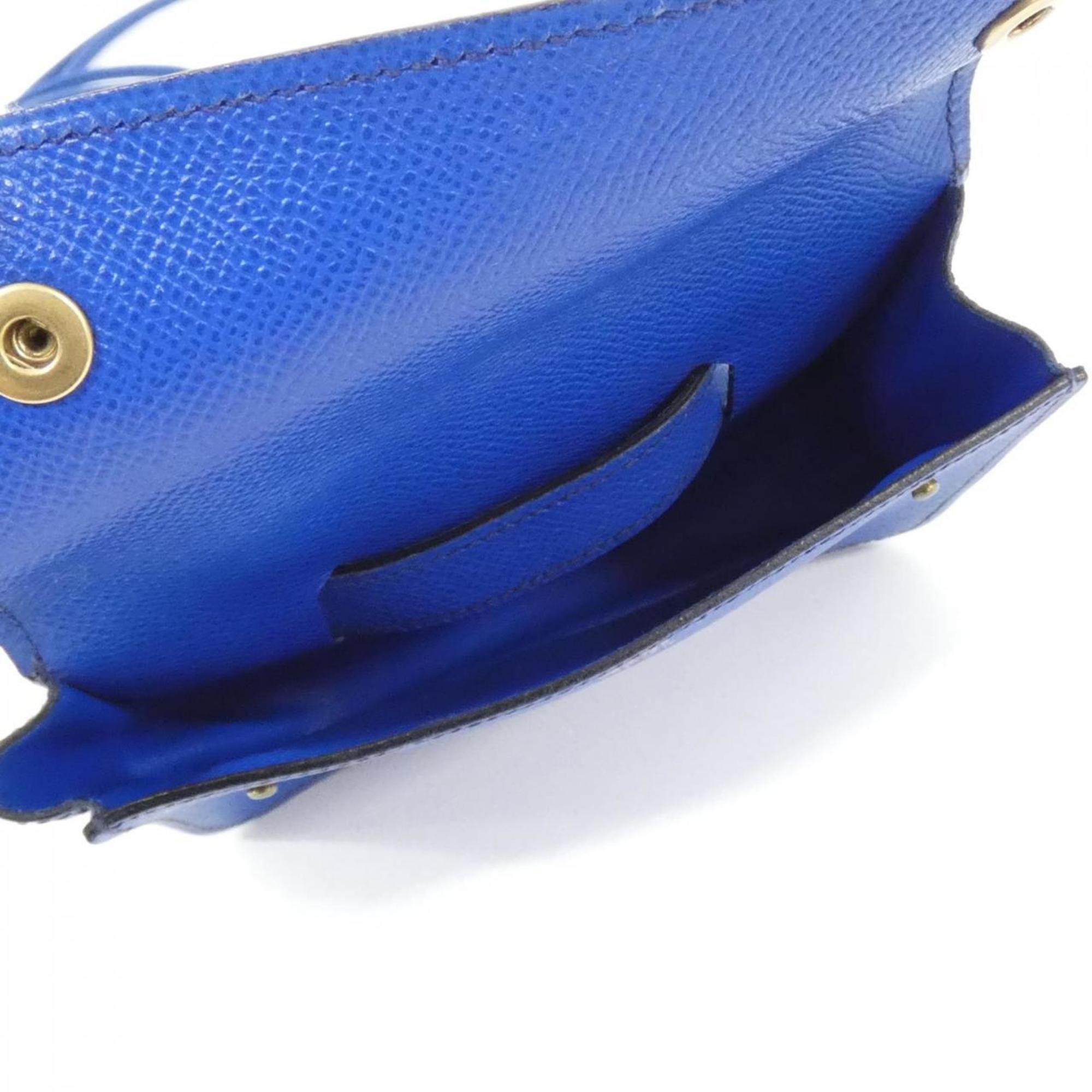 Hermes Blue Courchevel Leather Fanny Pack Pochette (Pre-Owned)