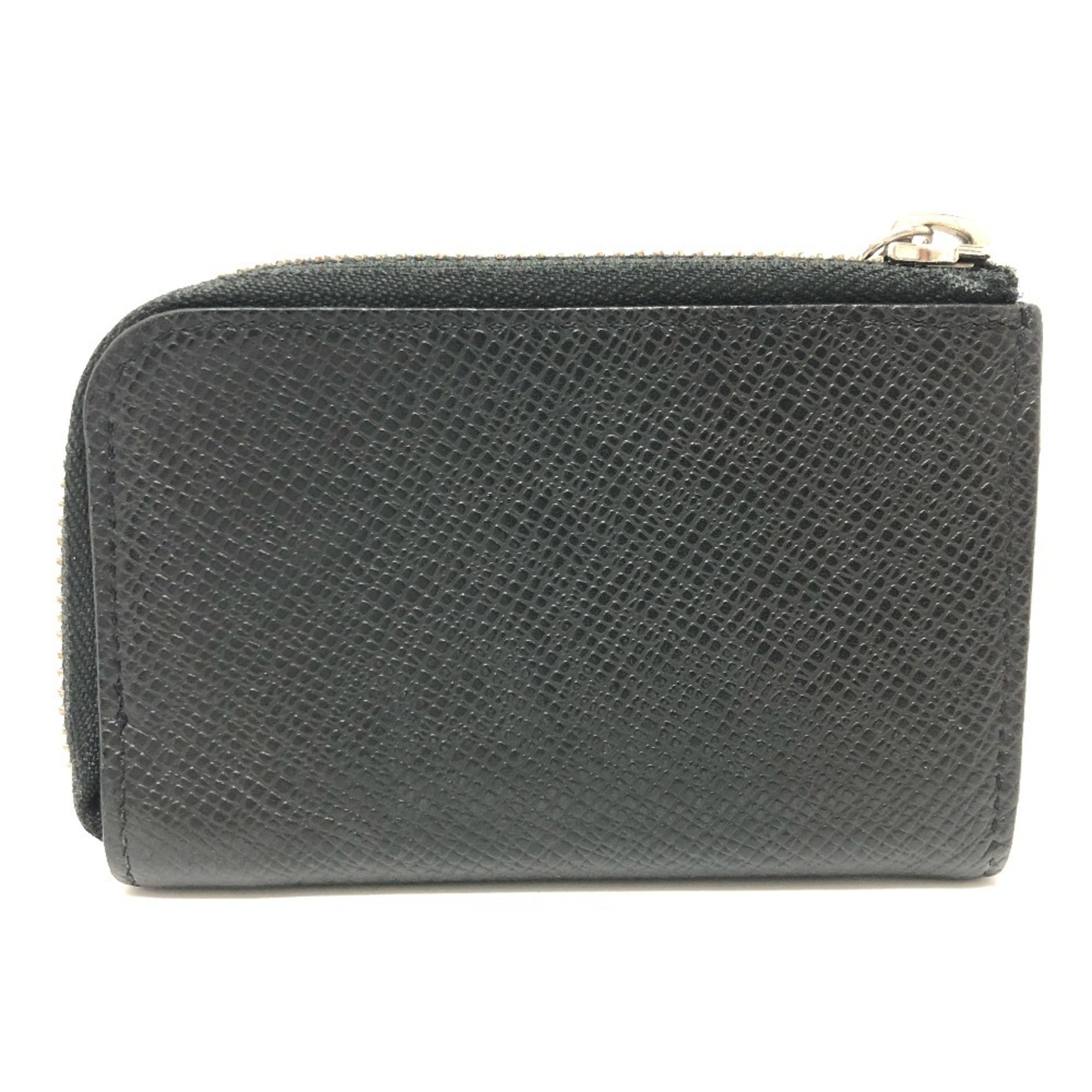 Louis Vuitton Taiga Black Galle Taiga Leather Coin Purse/Coin Case (Pre-Owned)