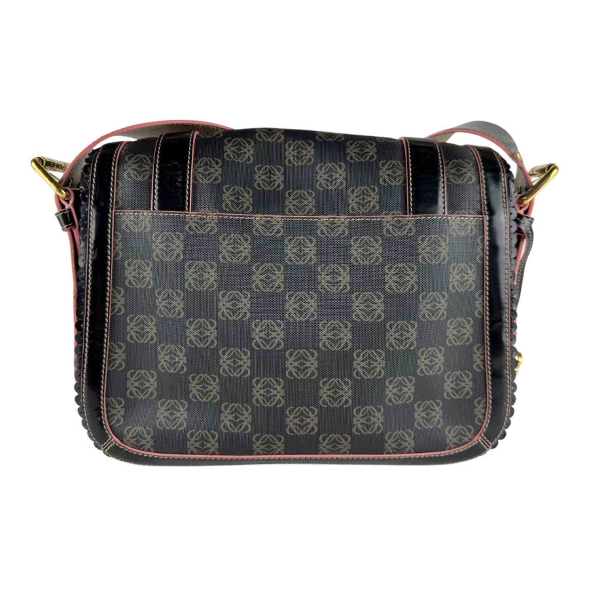 Loewe Black Pink Pvc Leather Shoulder Bag (Pre-Owned)