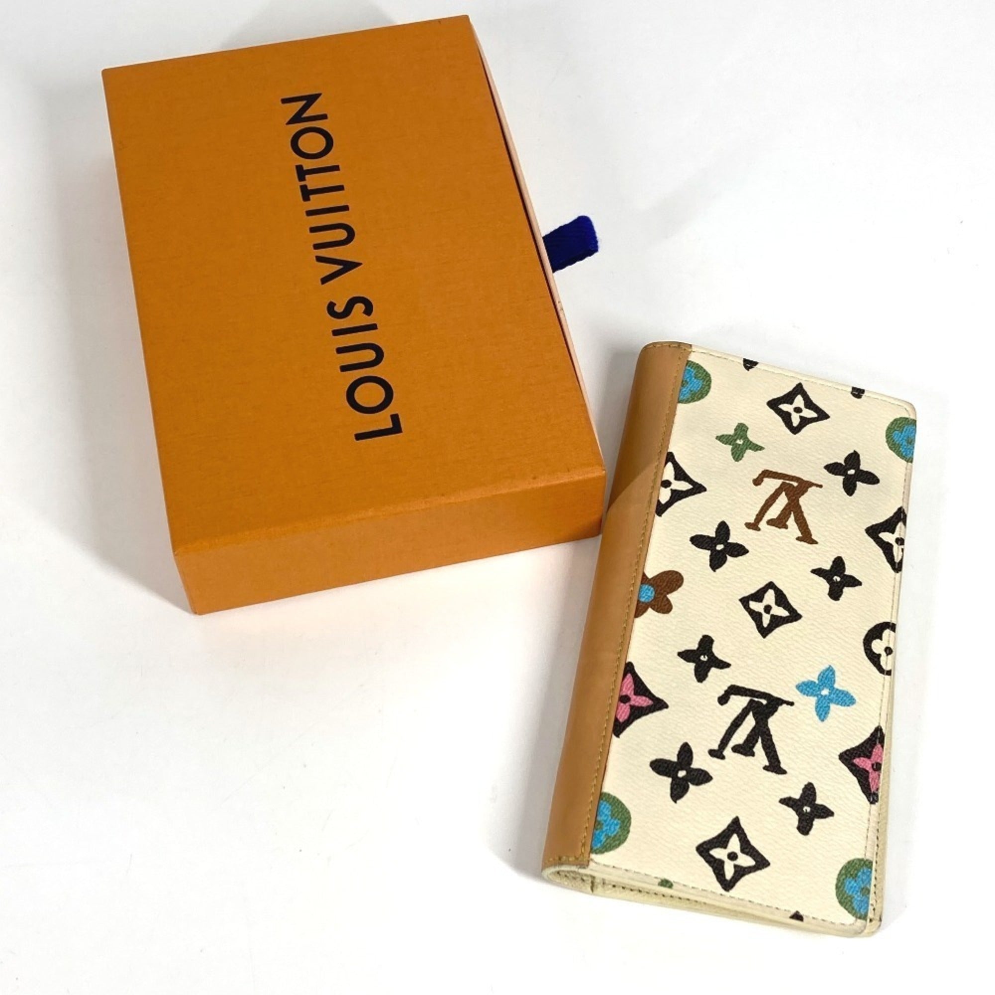 Louis Vuitton Monogram Multi-Color White Monogram Long Wallet (Bi-Fold) (Pre-Owned)