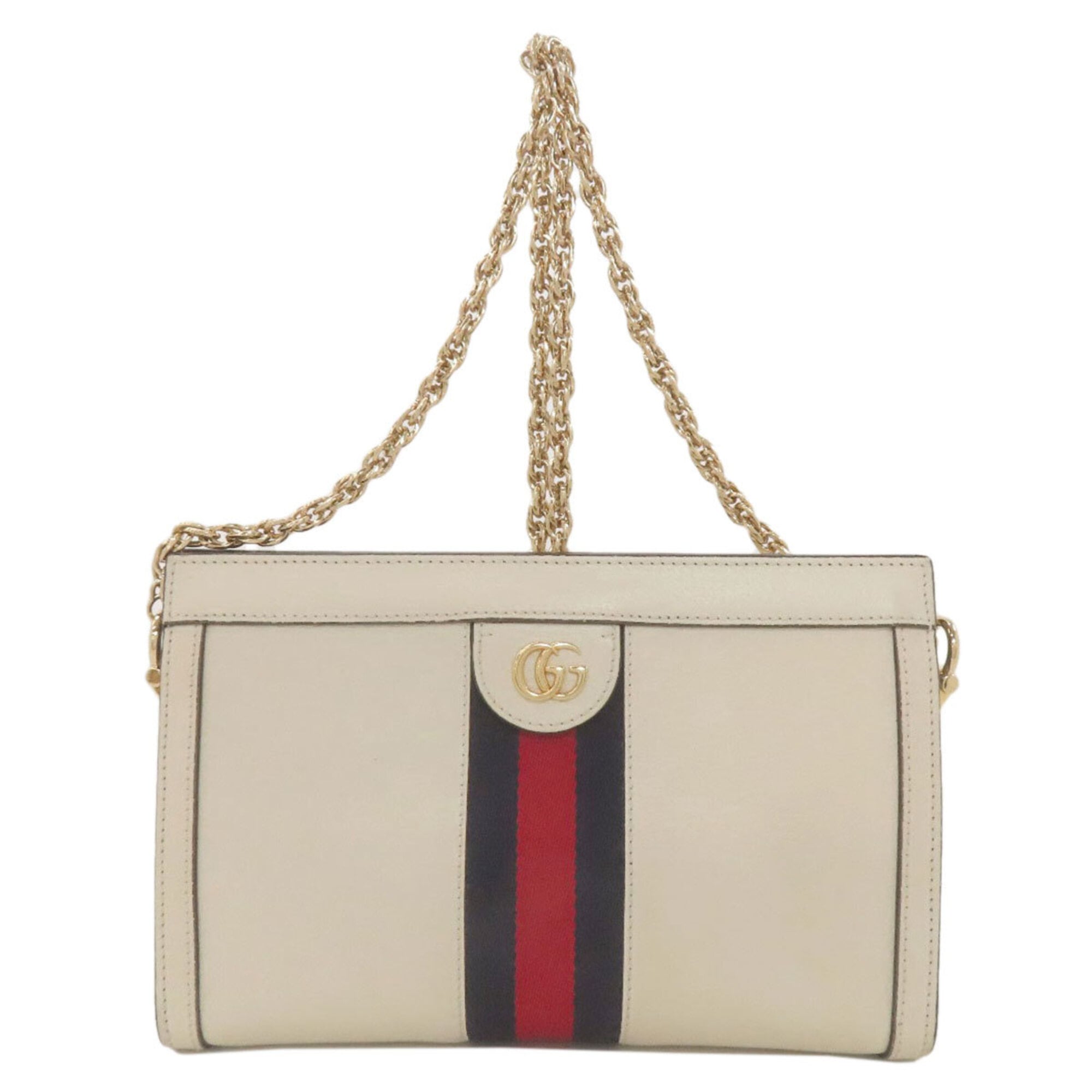 Gucci White Leather Shoulder Bag (Pre-Owned)