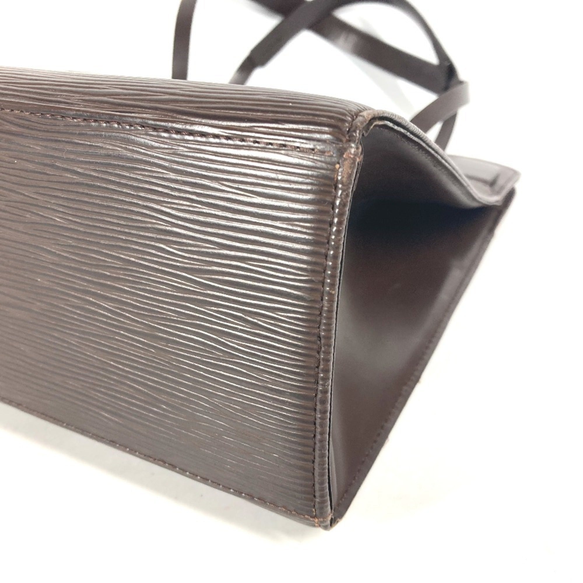 Louis Vuitton Brown Moka Epi Leather Handbag Tote Bag (Pre-Owned)