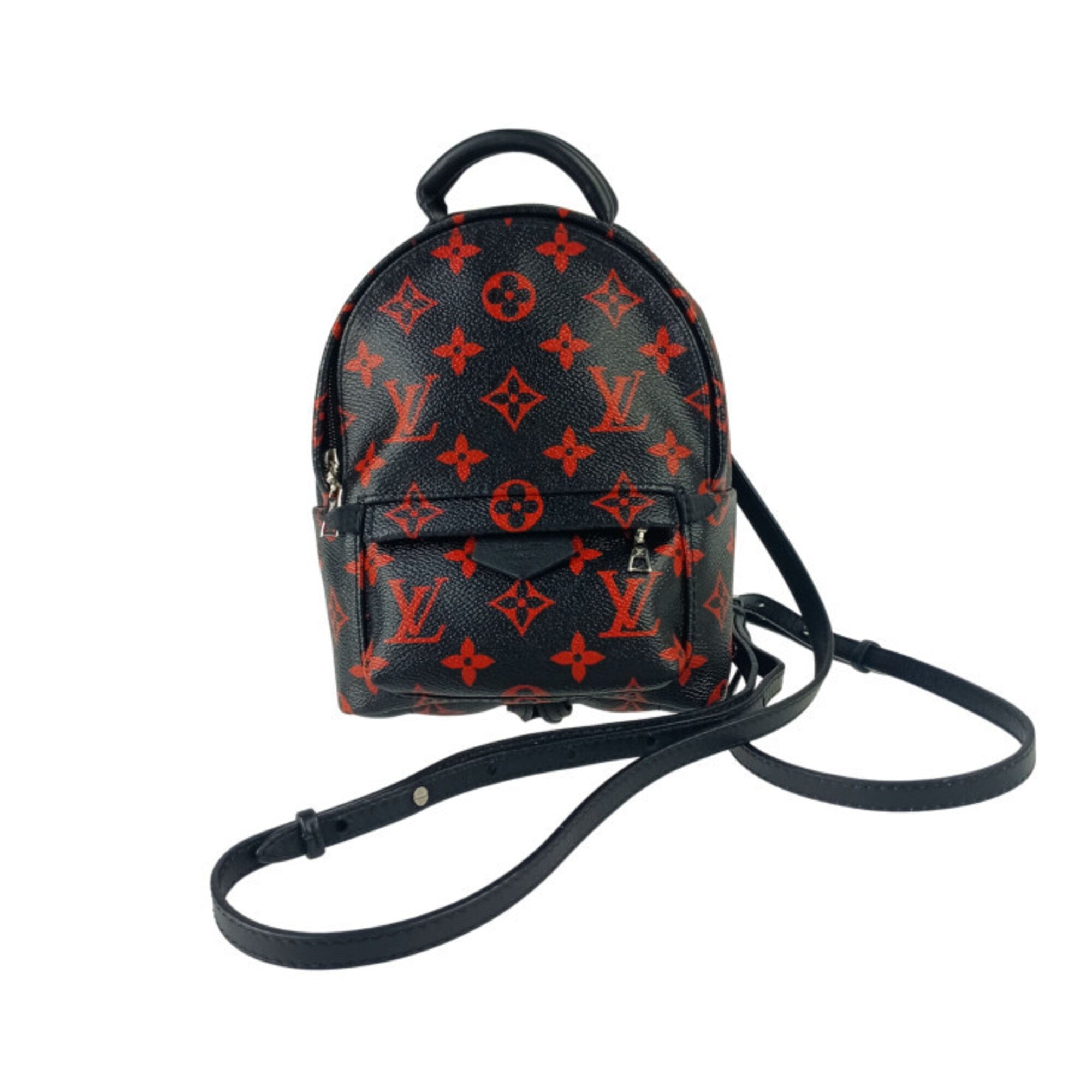 Louis Vuitton Black Red Color Backpack (Pre-Owned)