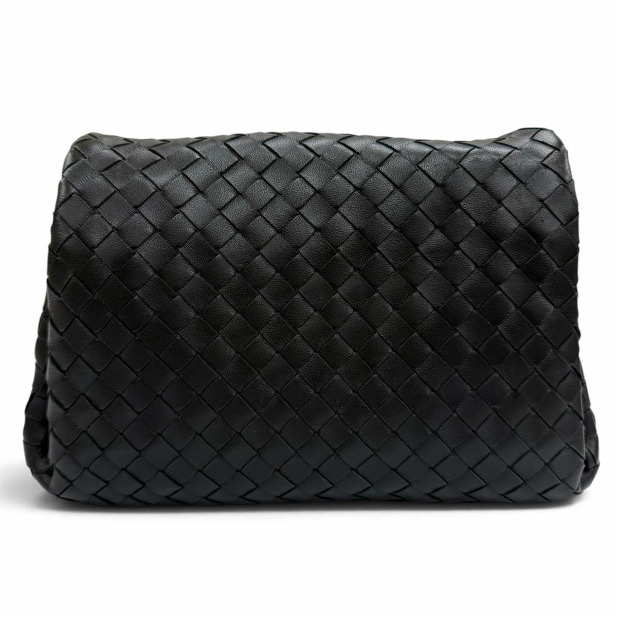 Bottega Veneta Black Leather Clutch Bag (Pre-Owned)
