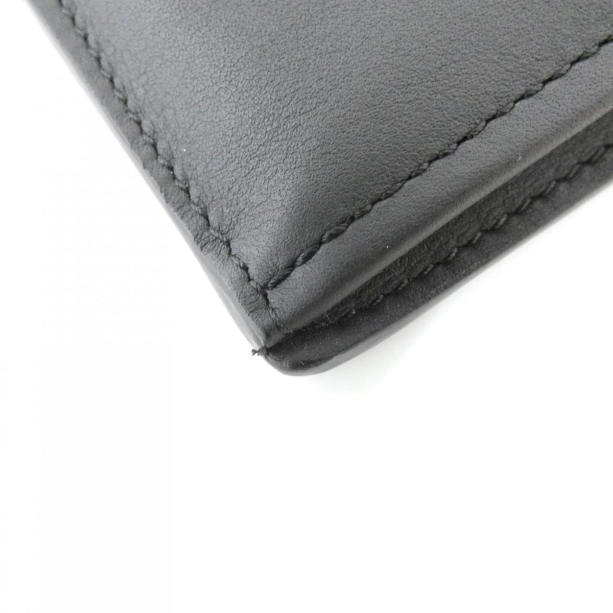 Louis Vuitton Black Leather Long Wallet (Bi-Fold) (Pre-Owned)
