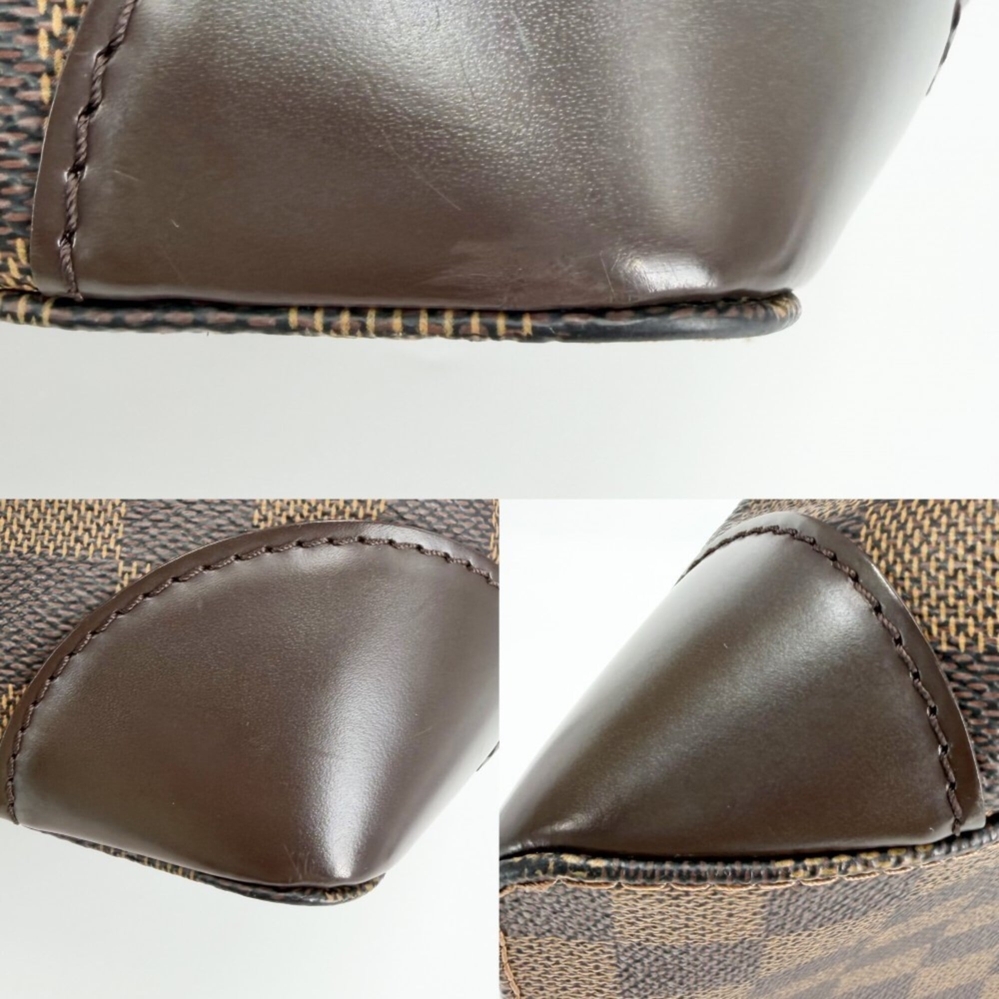Louis Vuitton Brown Damier Canvas Handbag Tote Bag (Pre-Owned)