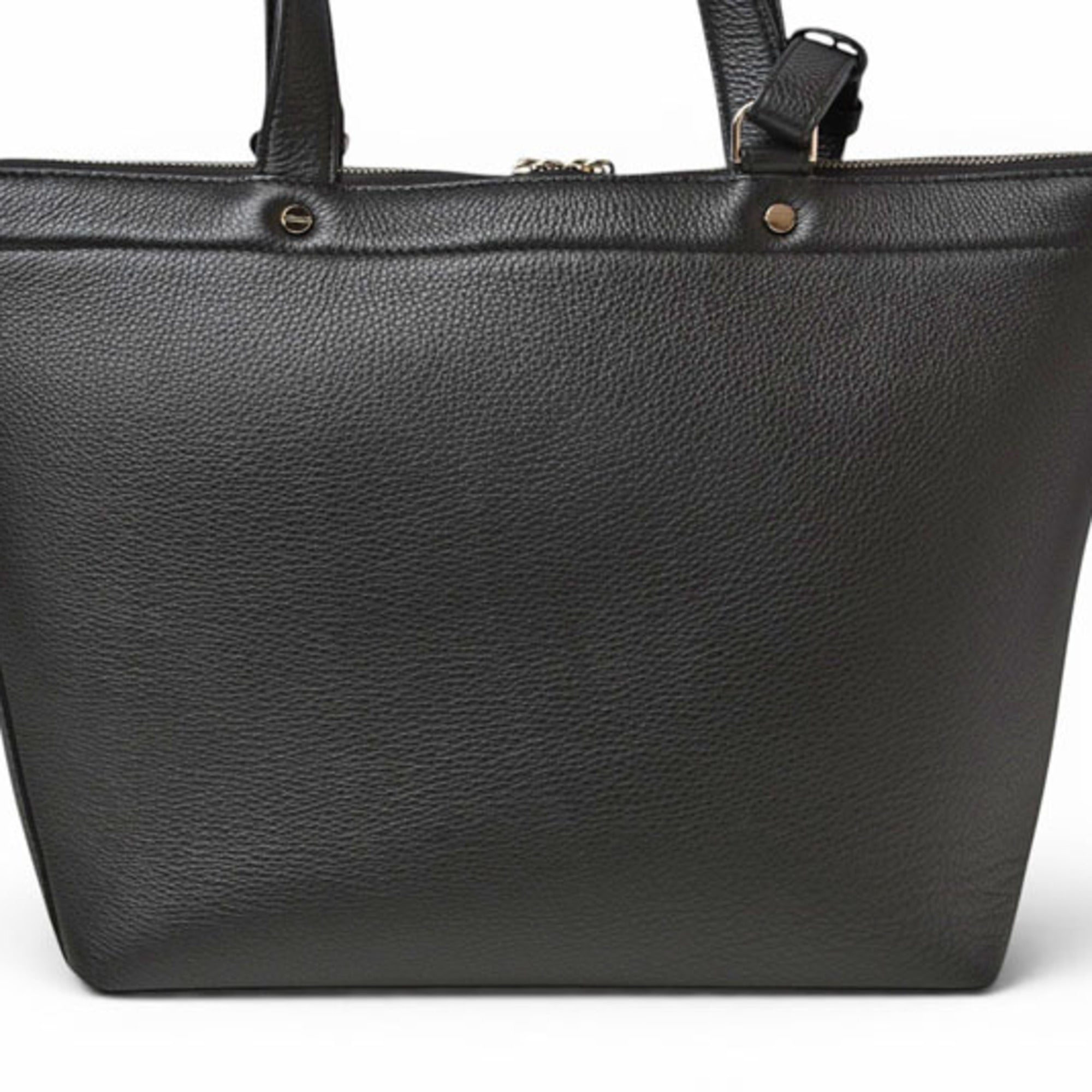 Bally Black Leather Shoulder Bag Tote Bag (Pre-Owned)
