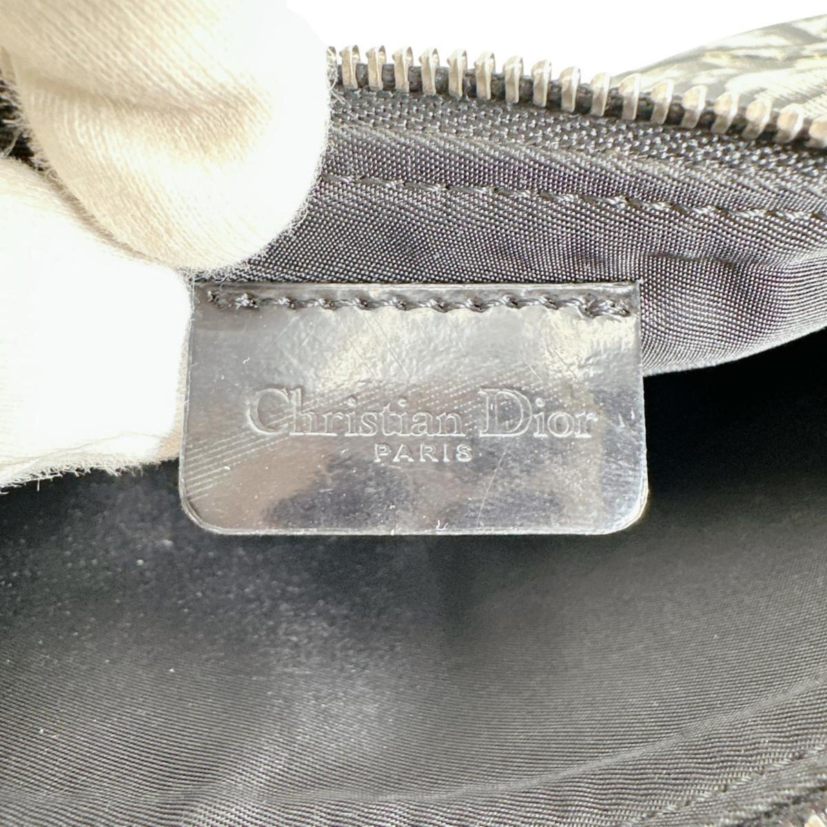 Christian Dior Black Pvc Handbag Pouch (Pre-Owned)