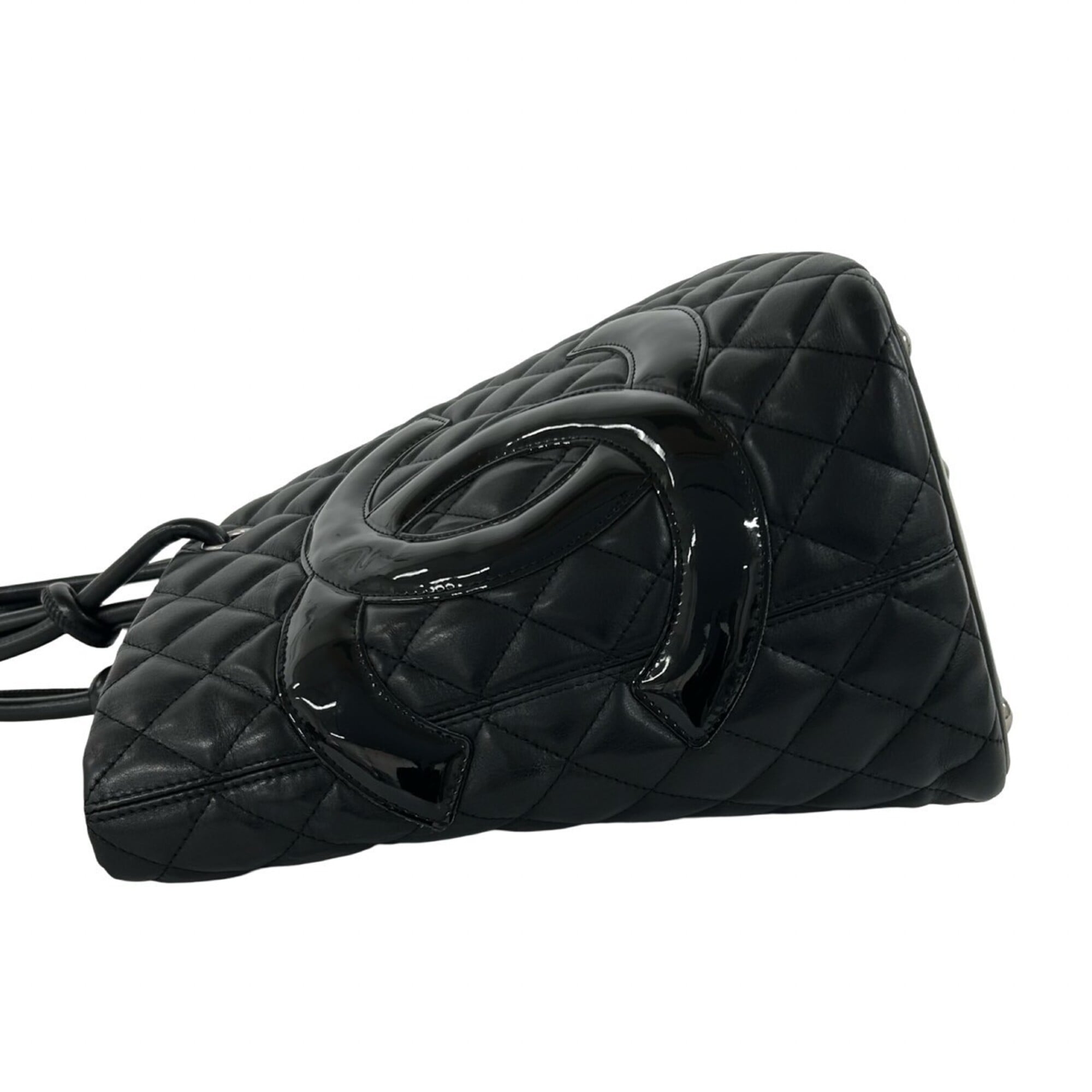 Chanel Black Leather Handbag Tote Bag (Pre-Owned)