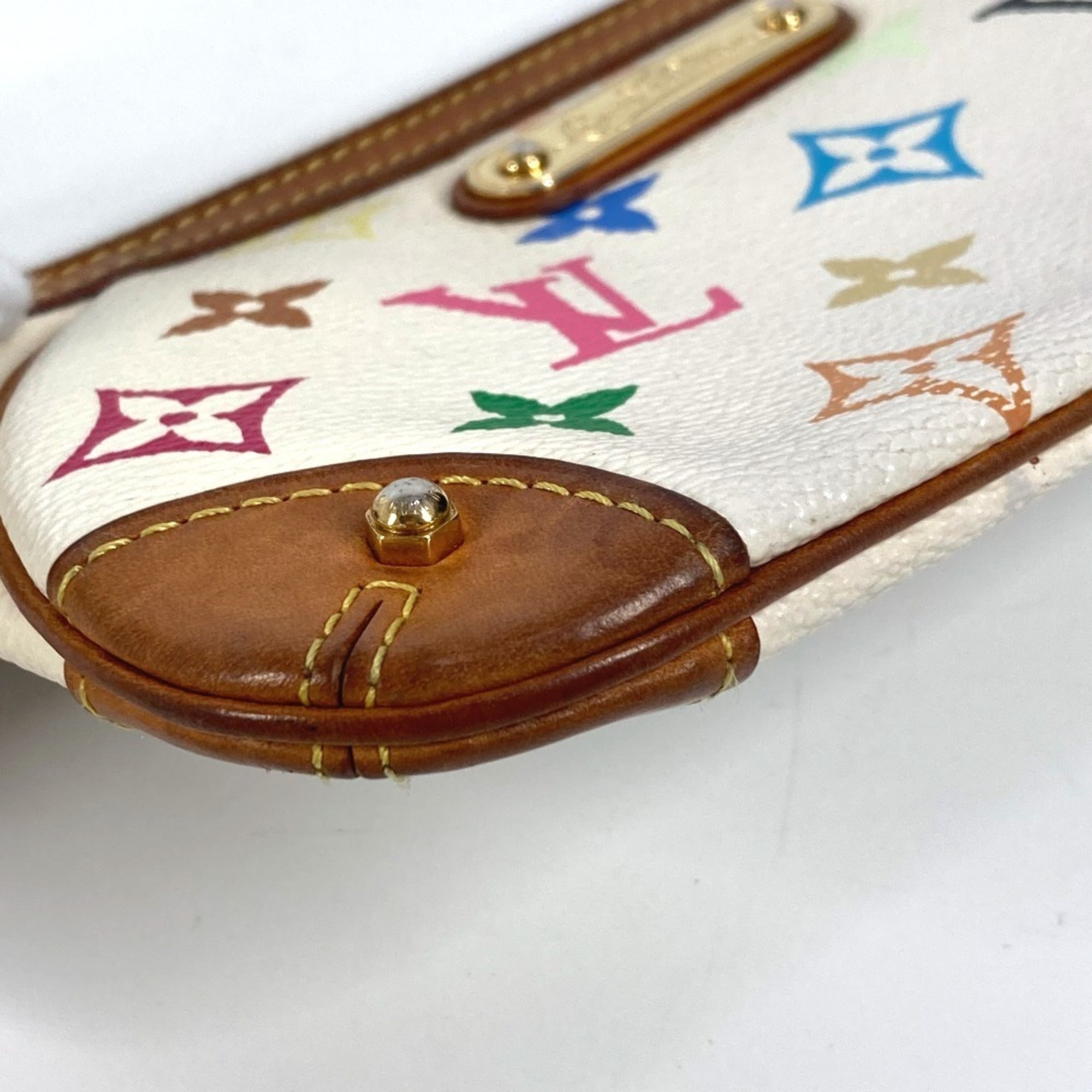Louis Vuitton Blanc Monogram Multicolore Pouch Shoulder Bag (Pre-Owned)