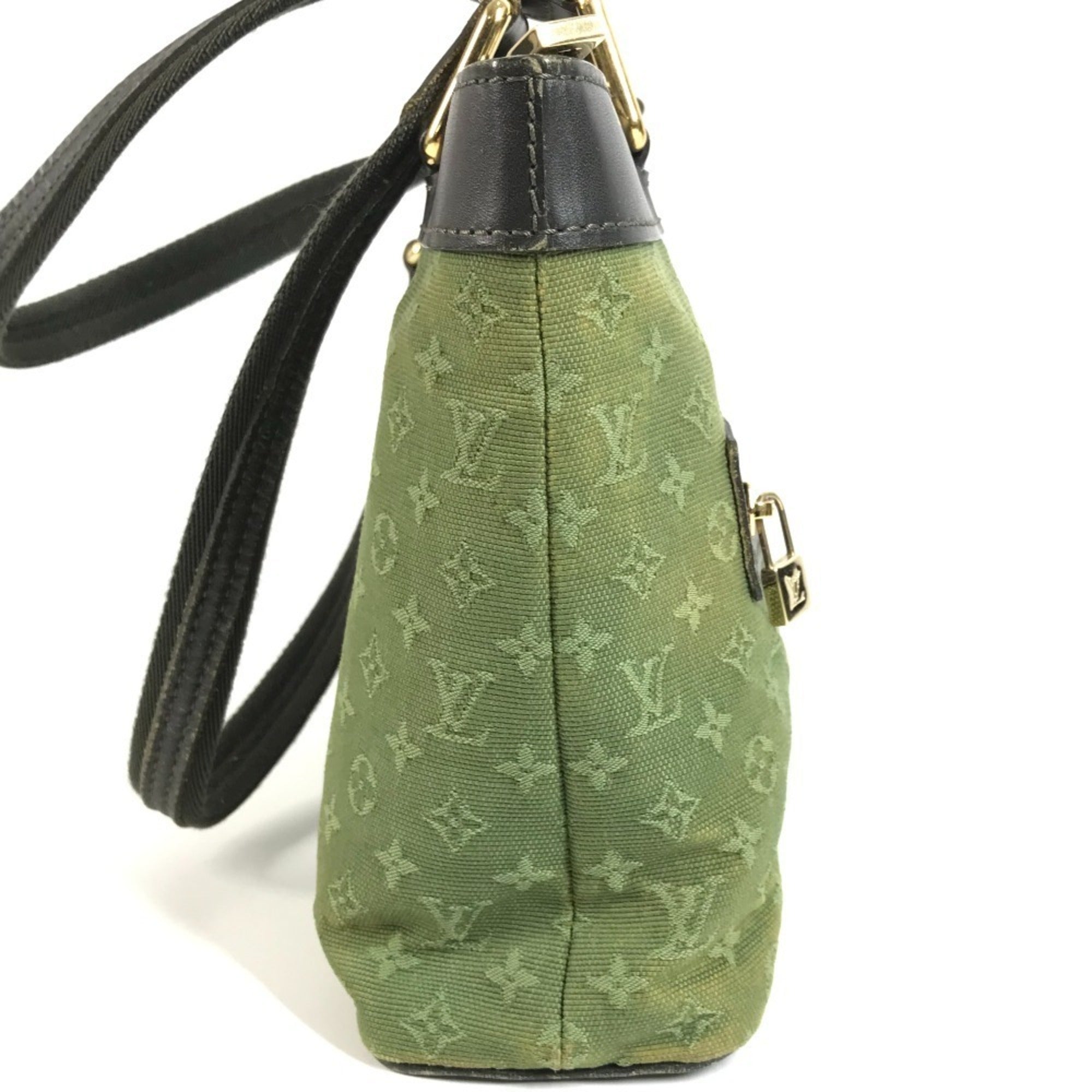 Louis Vuitton Khaki Monogram Mini Handbag Shoulder Bag Tote Bag (Pre-Owned)