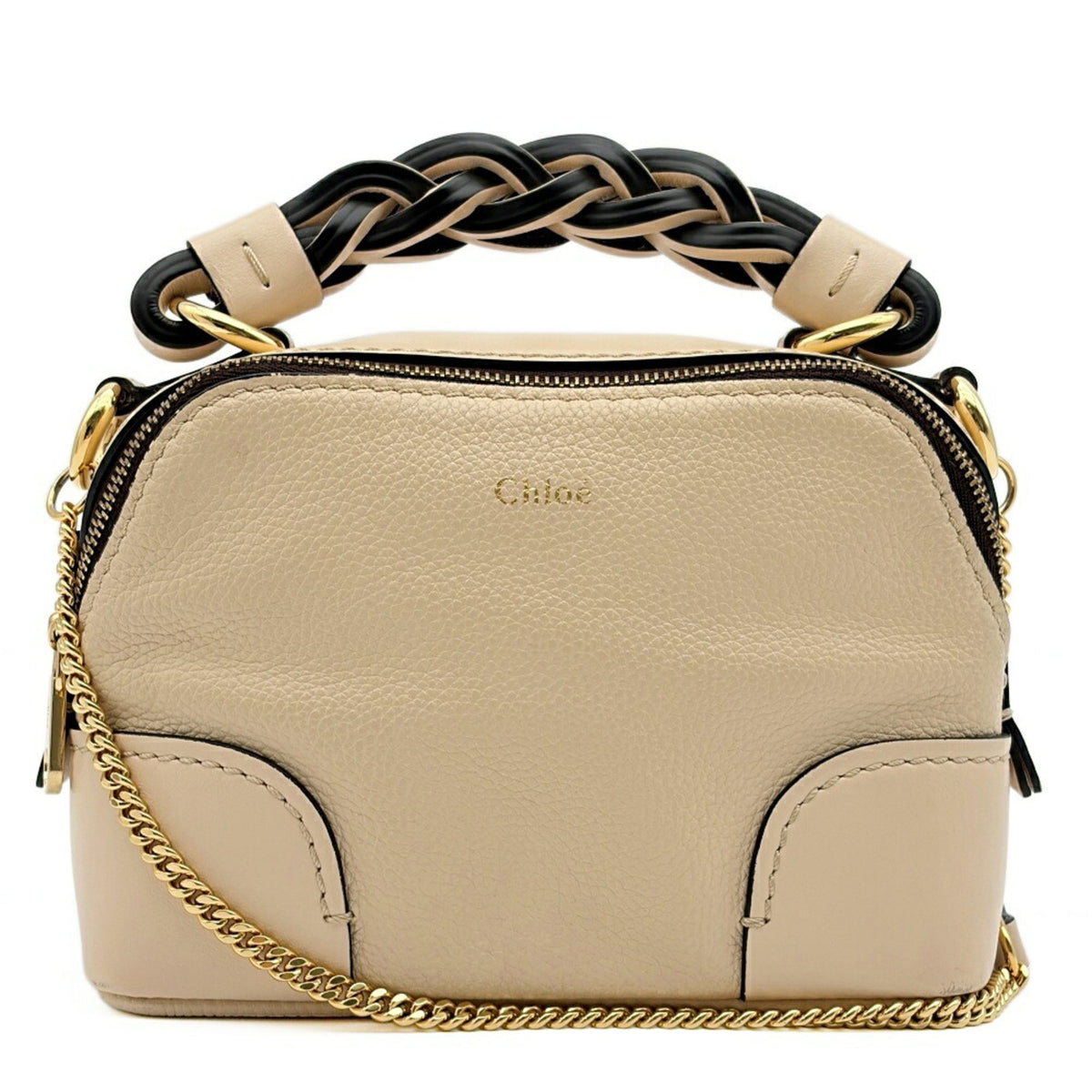 Chloé Beige Leather Shoulder Bag (Pre-Owned)