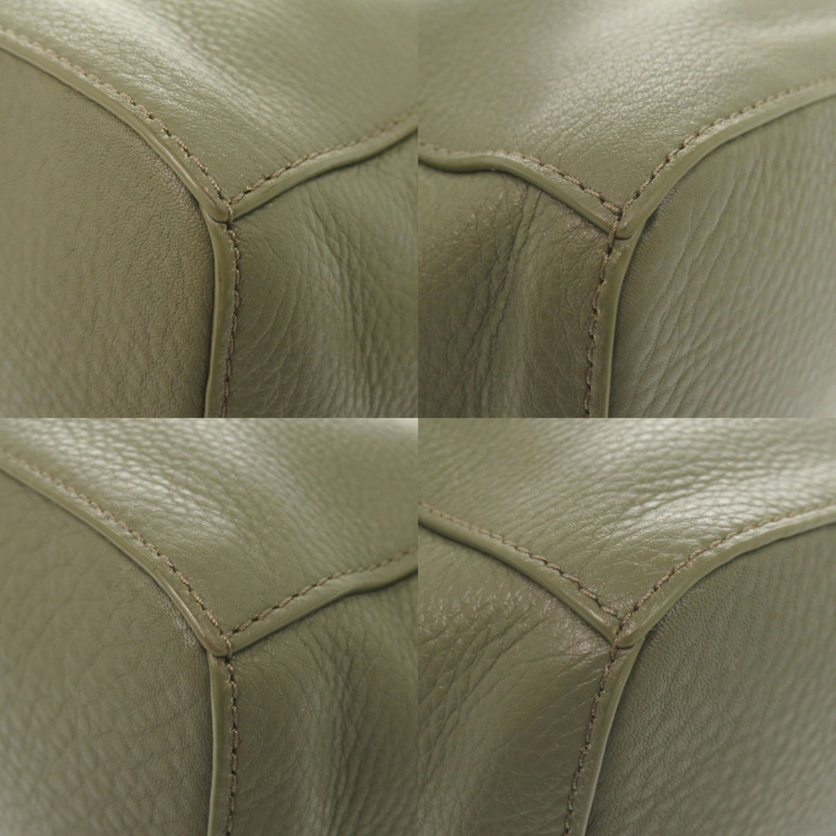Tory Burch Green Leather Handbag Shoulder Bag (Pre-Owned)