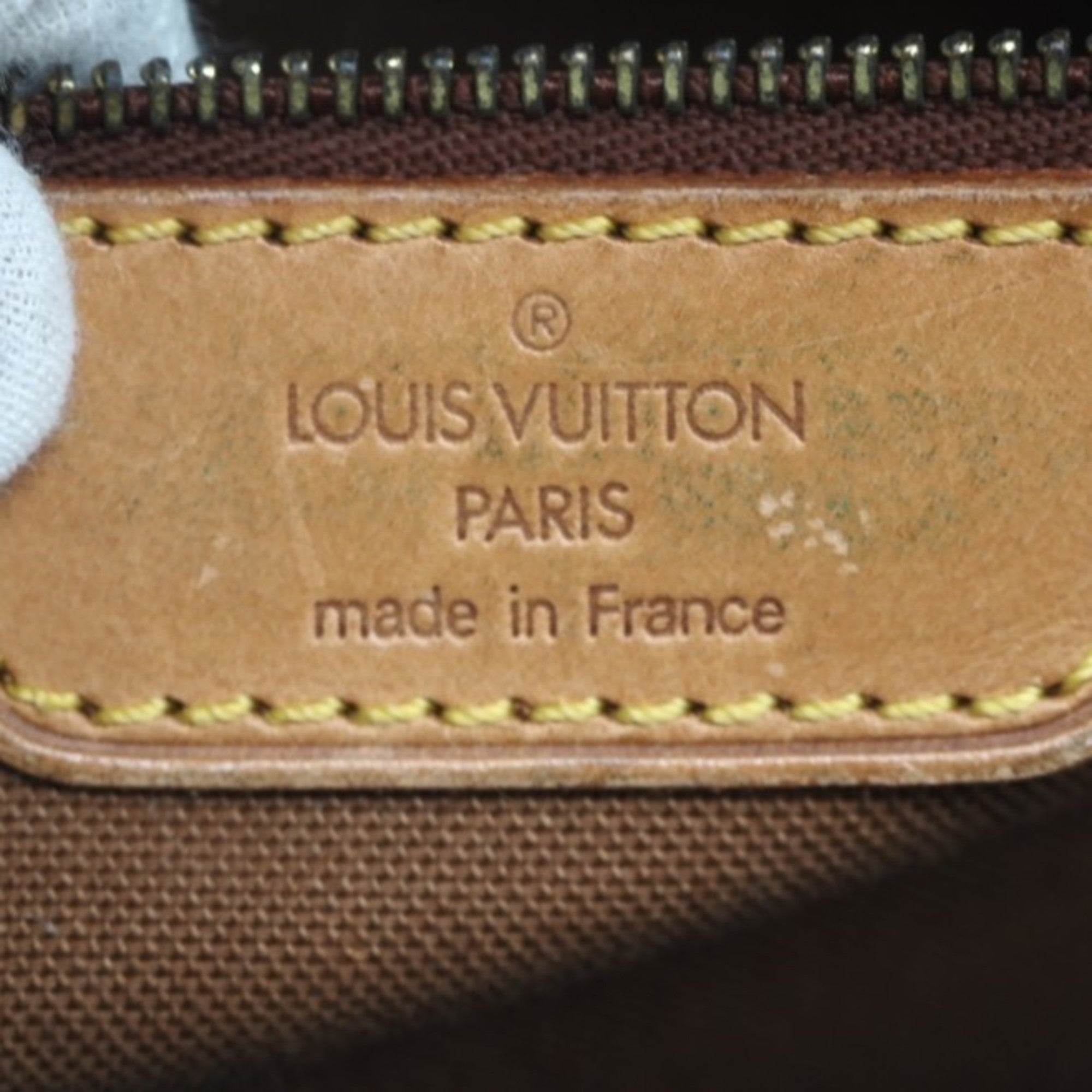 Louis Vuitton Brown Coated Canvas Leather Handbag (Pre-Owned)