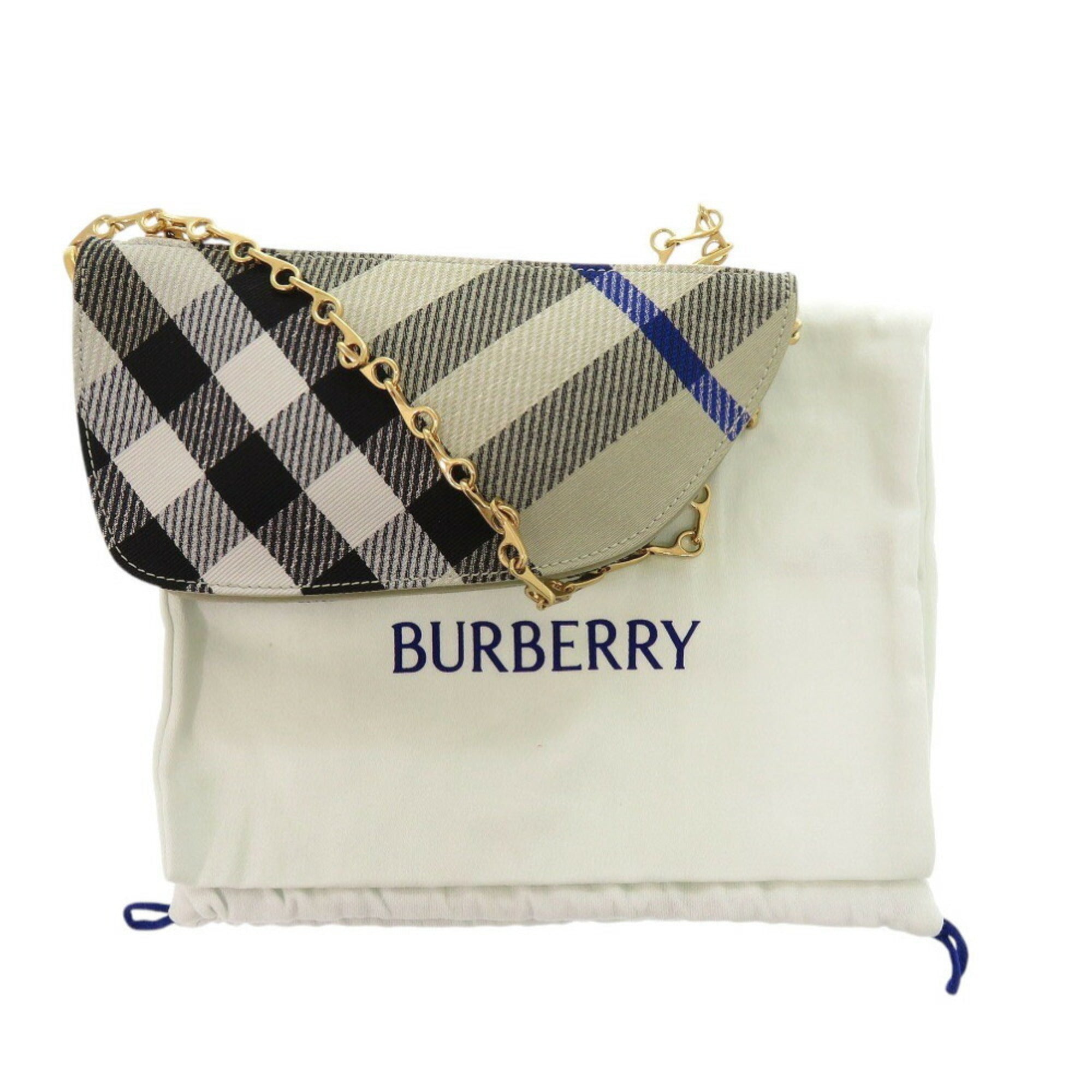 Burberry Beige Canvas Shoulder Bag (Pre-Owned)
