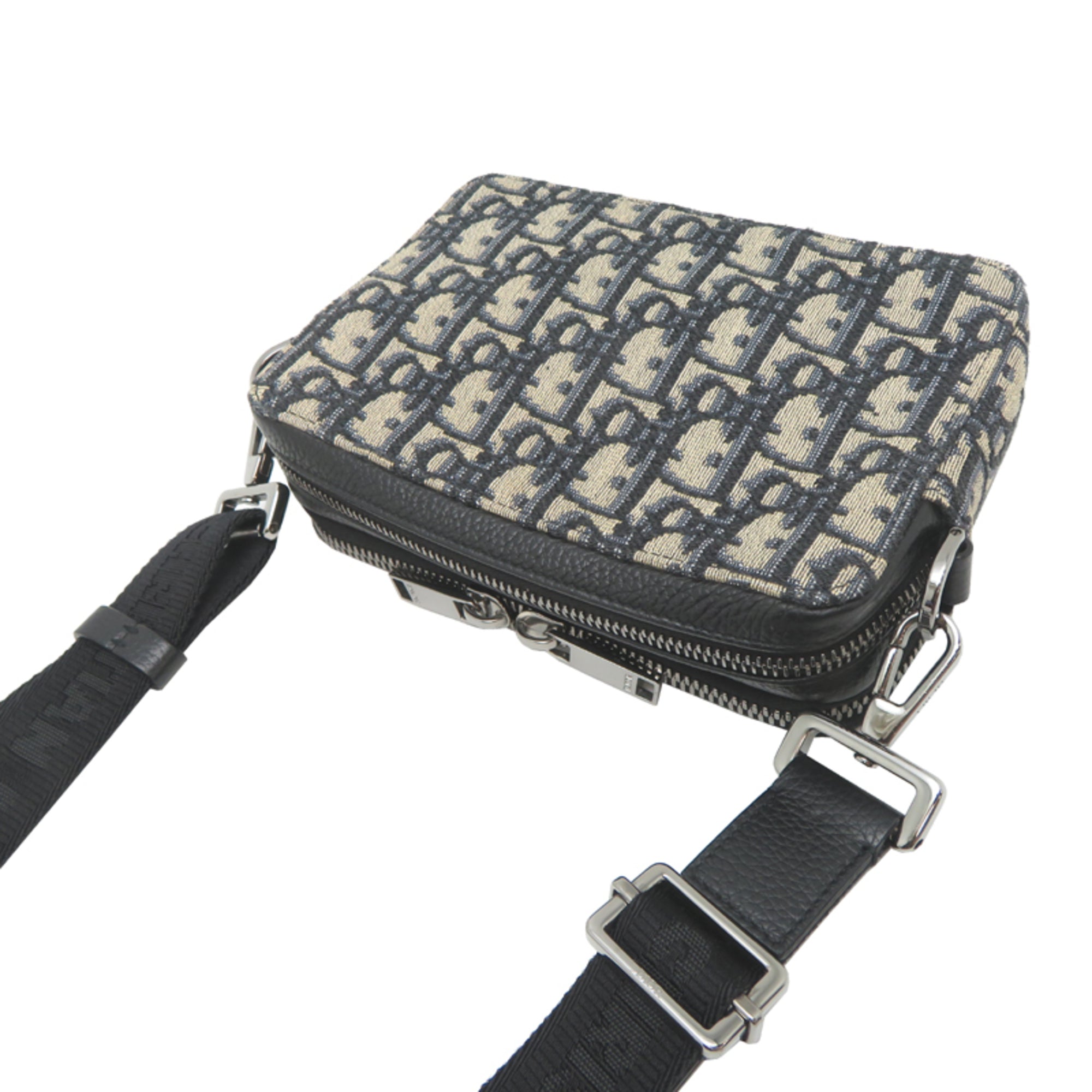 Christian Dior Black Fabric Leather Shoulder Bag (Pre-Owned)