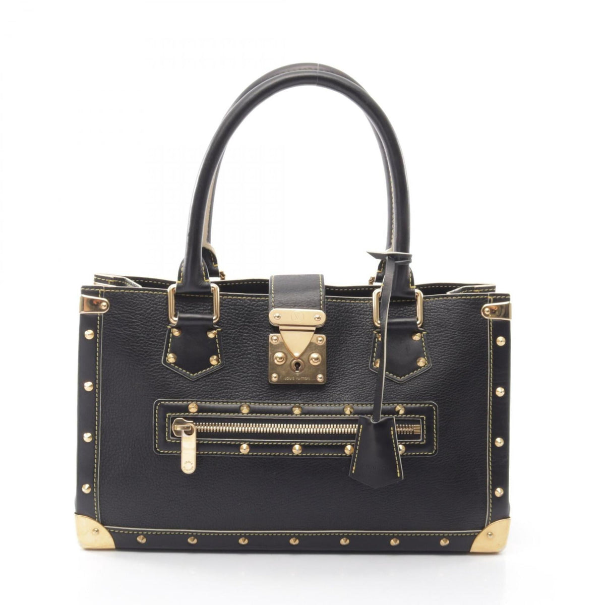 Louis Vuitton Black Noir Leather Handbag (Pre-Owned)