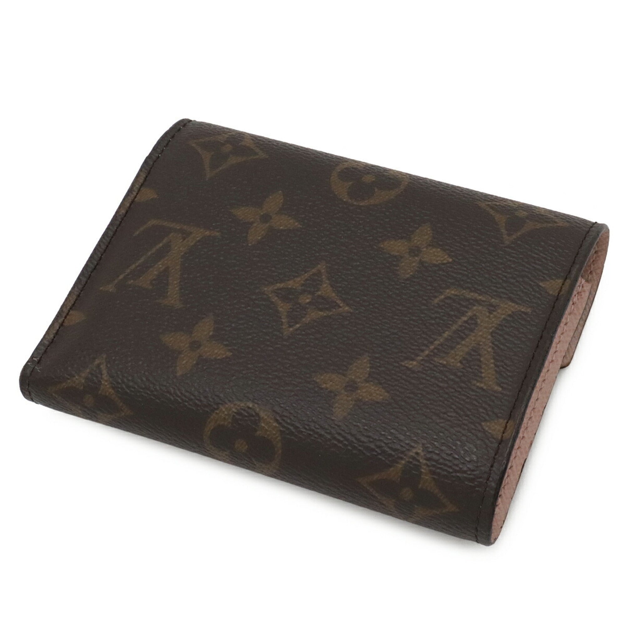 Louis Vuitton Monogram Pink Rose Ballerine White Monogram Wallet (Tri-Fold) (Pre-Owned)