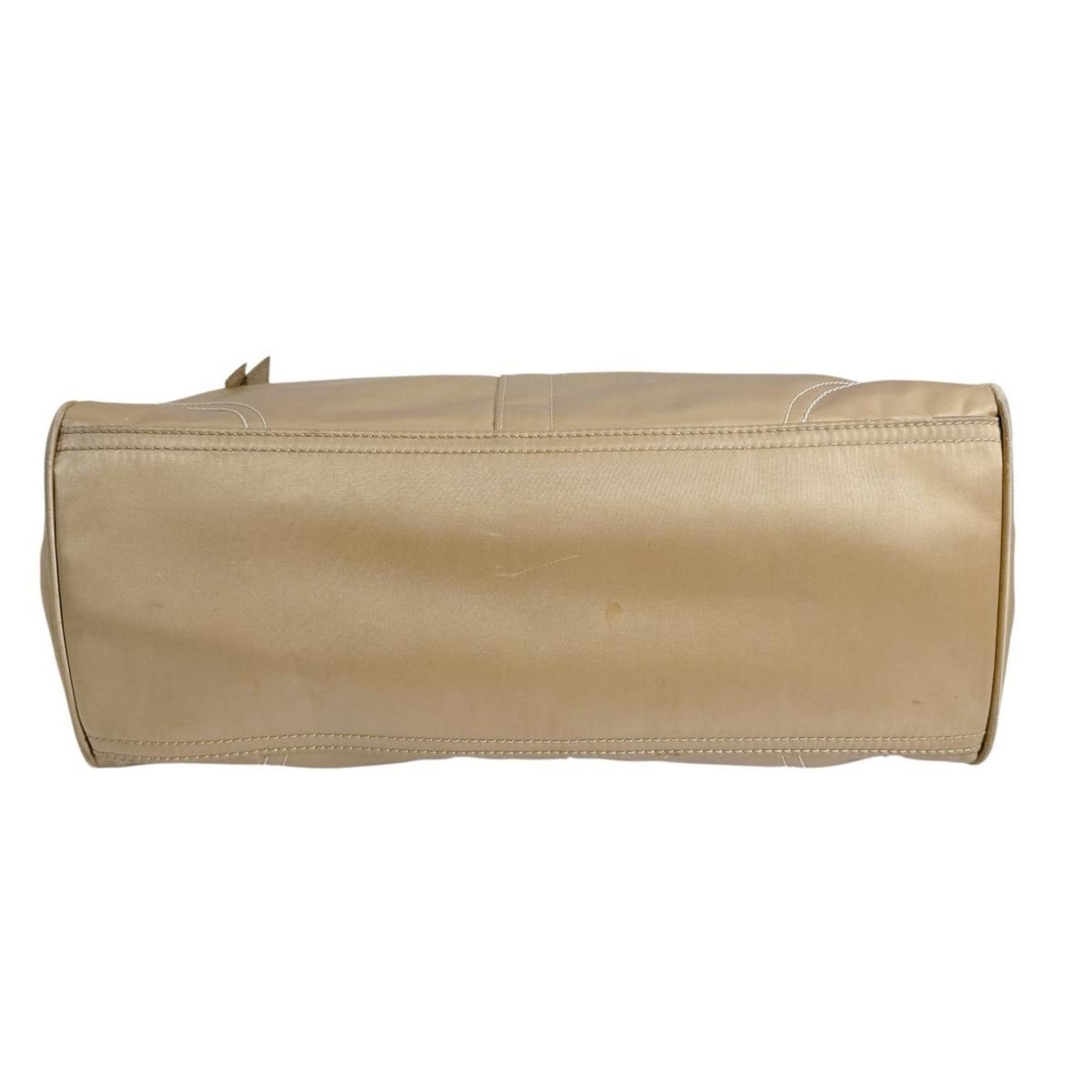 Coach Gold Signature Line Handbag Tote Bag (Pre-Owned)