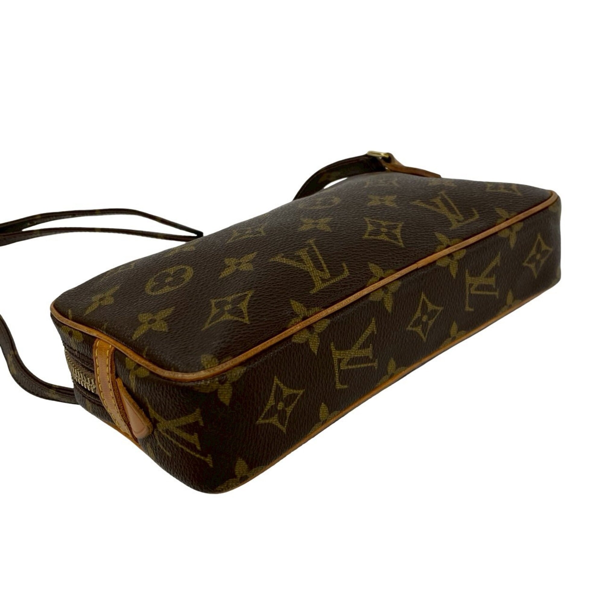 Louis Vuitton Brown Leather Pvc Shoulder Bag (Pre-Owned)