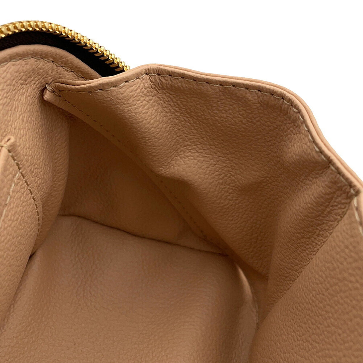 Louis Vuitton Beige Monogram Document Case Handbag Pouch (Pre-Owned)
