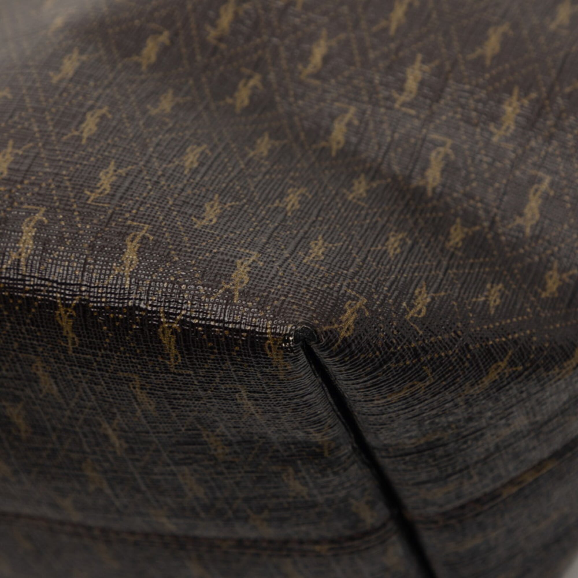 Saint Laurent Brown Pvc Shoulder Bag (Pre-Owned)