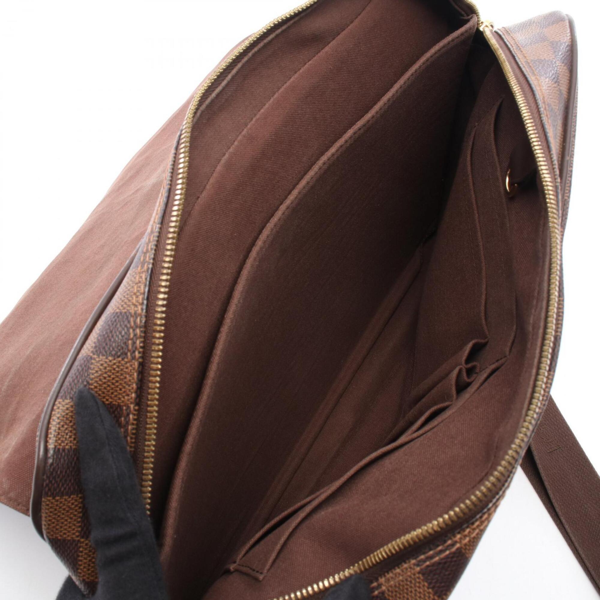 Louis Vuitton Brown Damier Canvas Coated Canvas Leather Shoulder Bag (Pre-Owned)