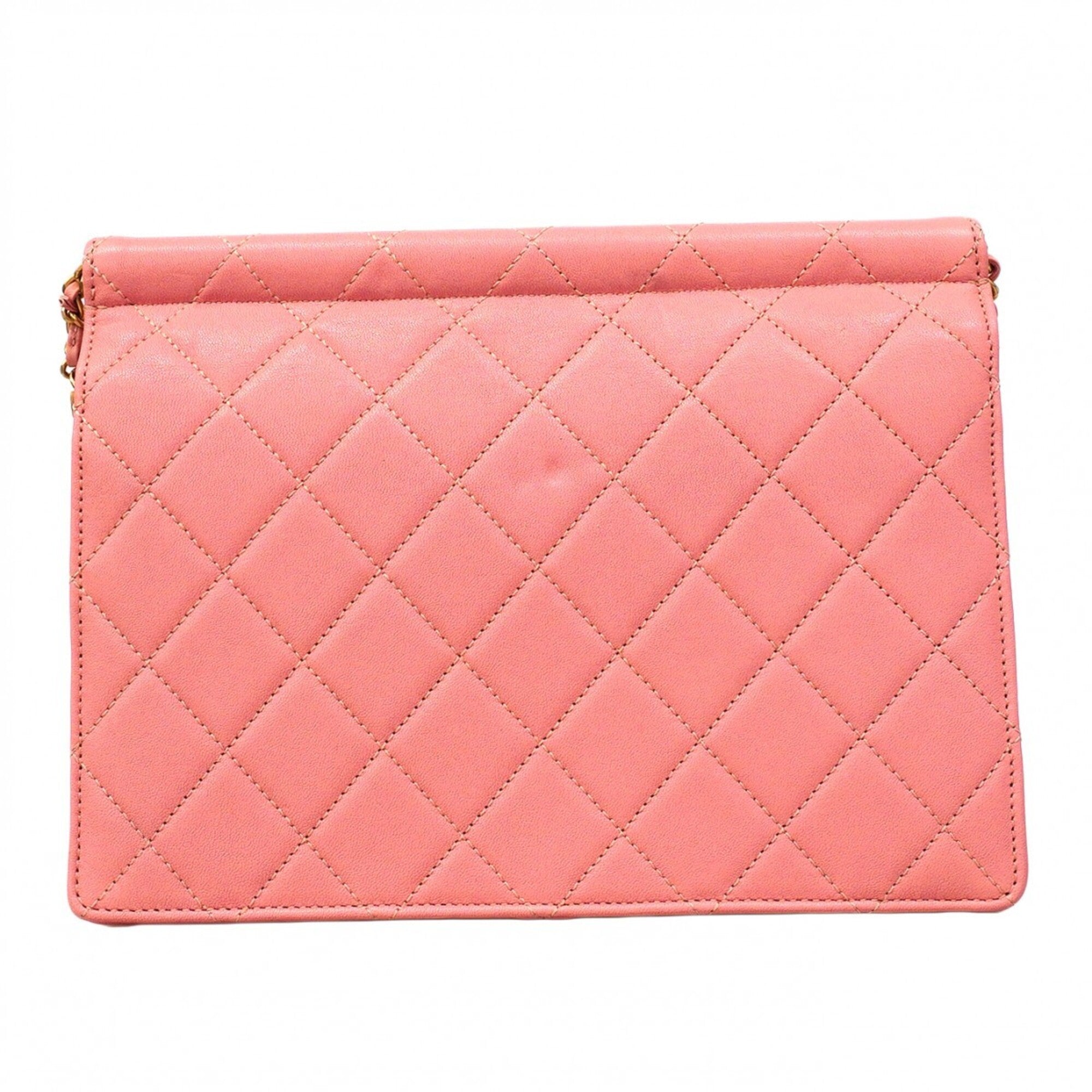 Chanel Pink Leather Shoulder Bag (Pre-Owned)