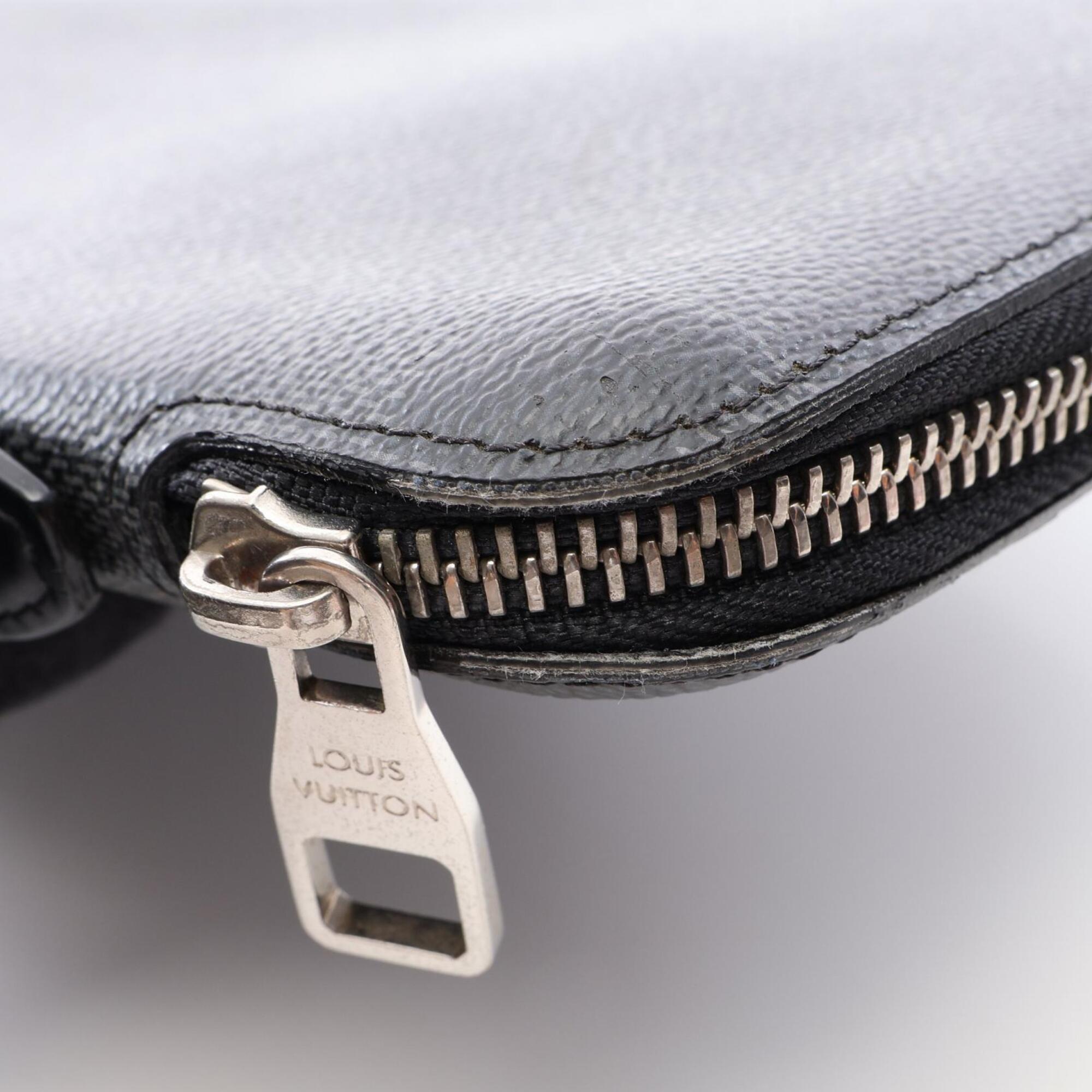 Louis Vuitton Black Damier Graphite Long Wallet (Bi-Fold) (Pre-Owned)