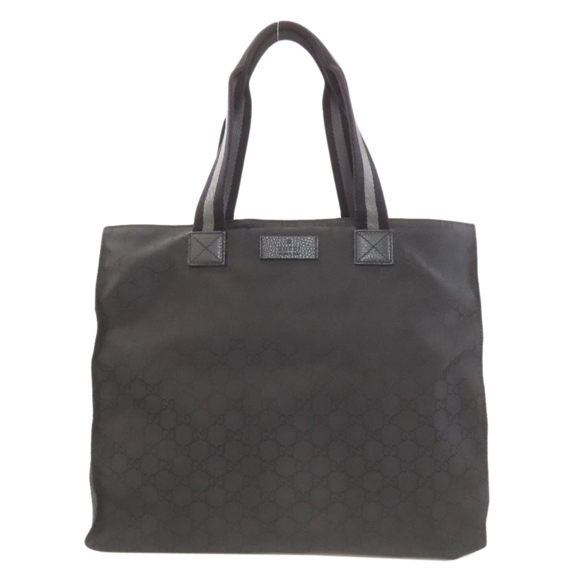Gucci Black Nylon Canvas Tote Bag (Pre-Owned)