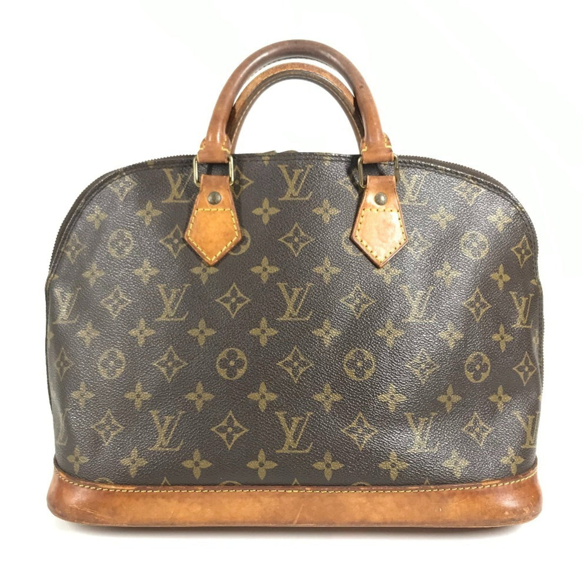 Louis Vuitton Brown Monogram Canvas Handbag Tote Bag (Pre-Owned)