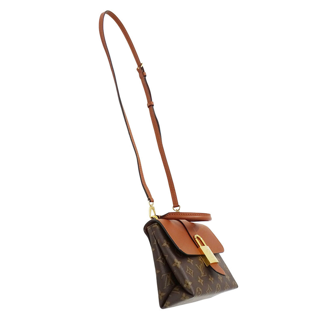 Louis Vuitton Brown Monogram Canvas Handbag Shoulder Bag (Pre-Owned)