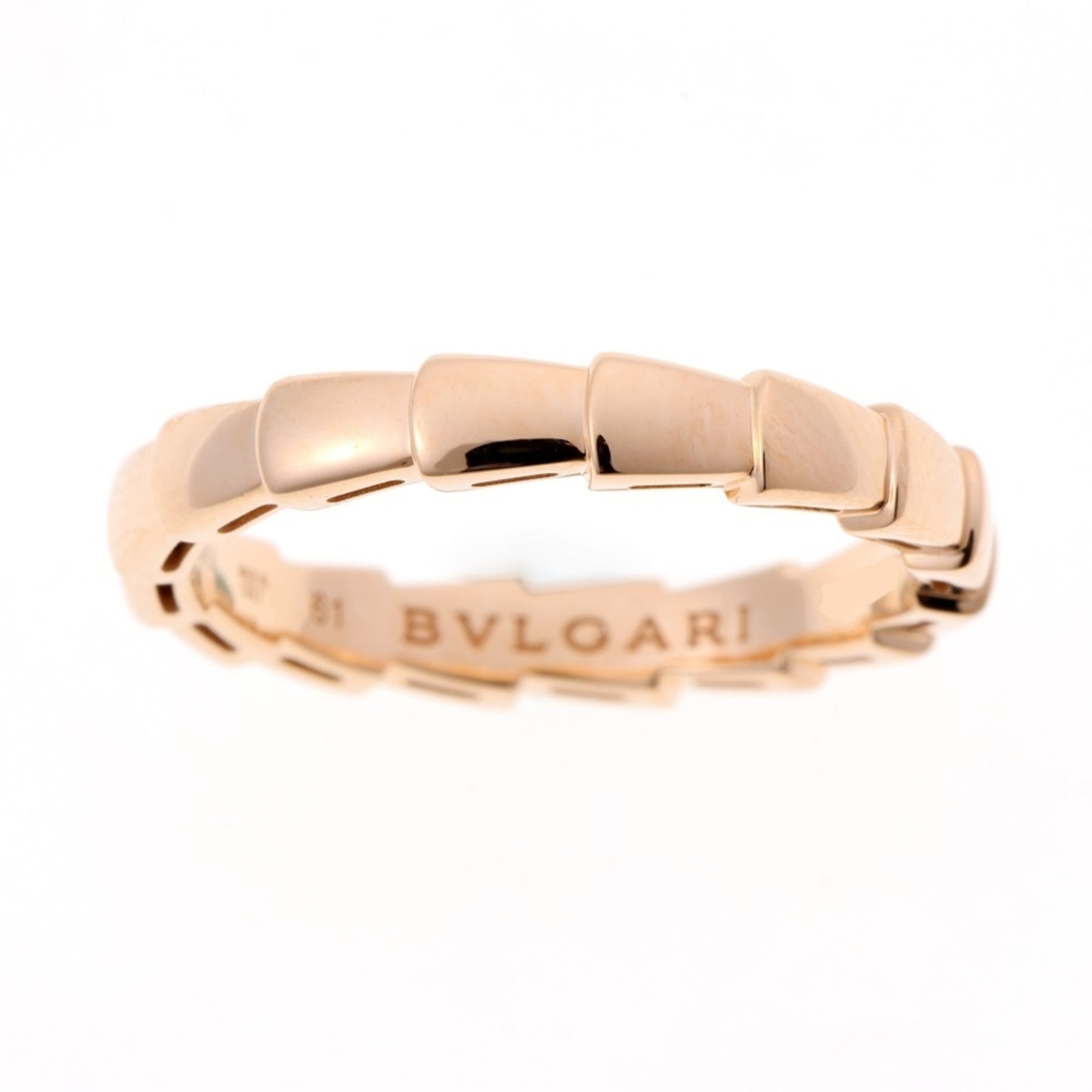 Bvlgari Pink Gold Pink Gold (18K) Band Ring (Pre-Owned)