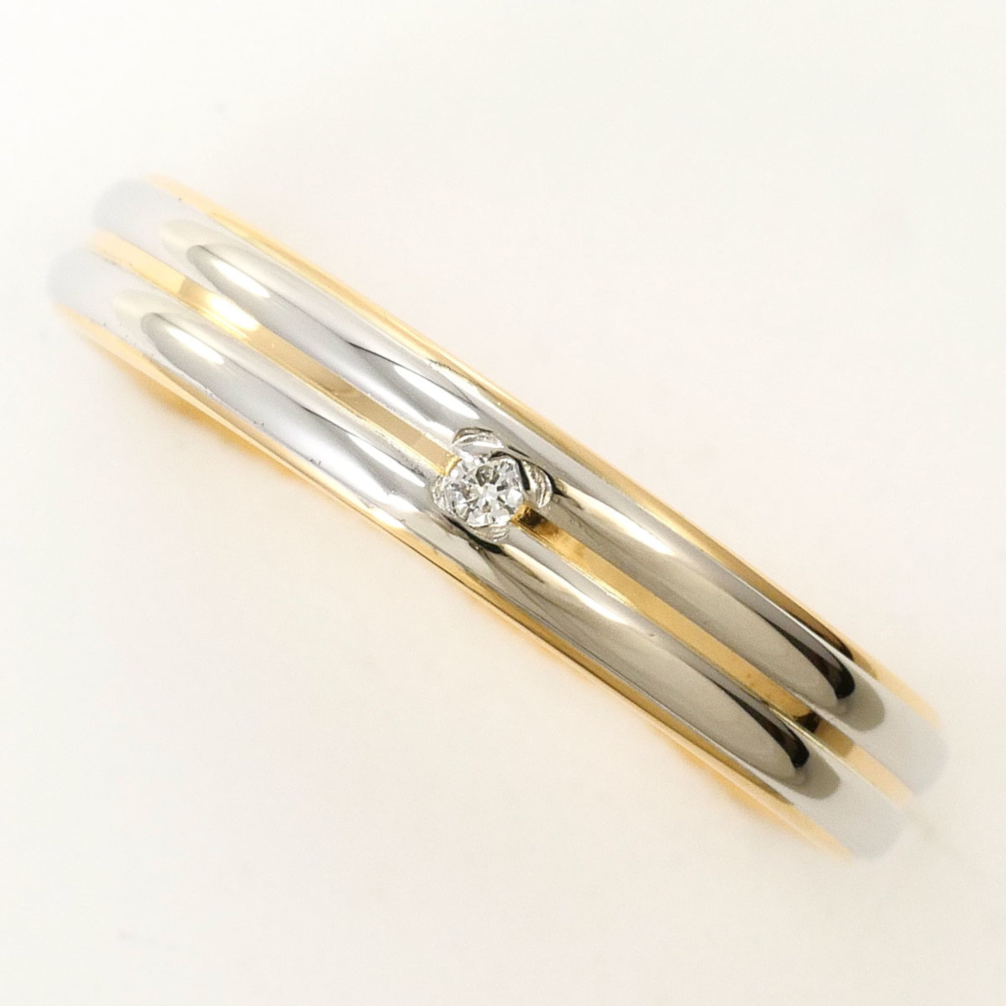 Unbranded Platinum Yellow Gold Yellow Gold (18K) Platinum 900 Band Ring (Pre-Owned)