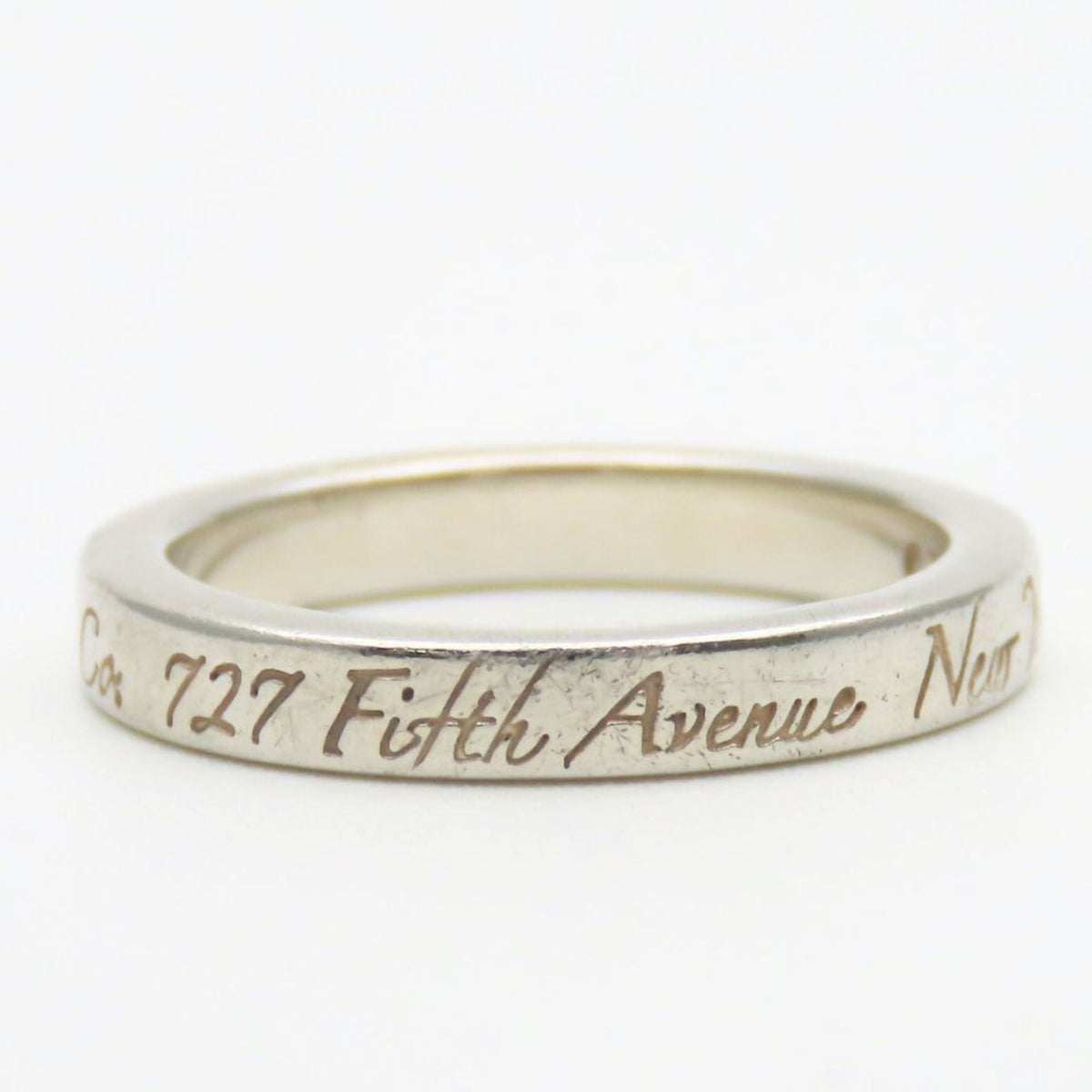 Tiffany Silver Silver 925 Band Ring (Pre-Owned)