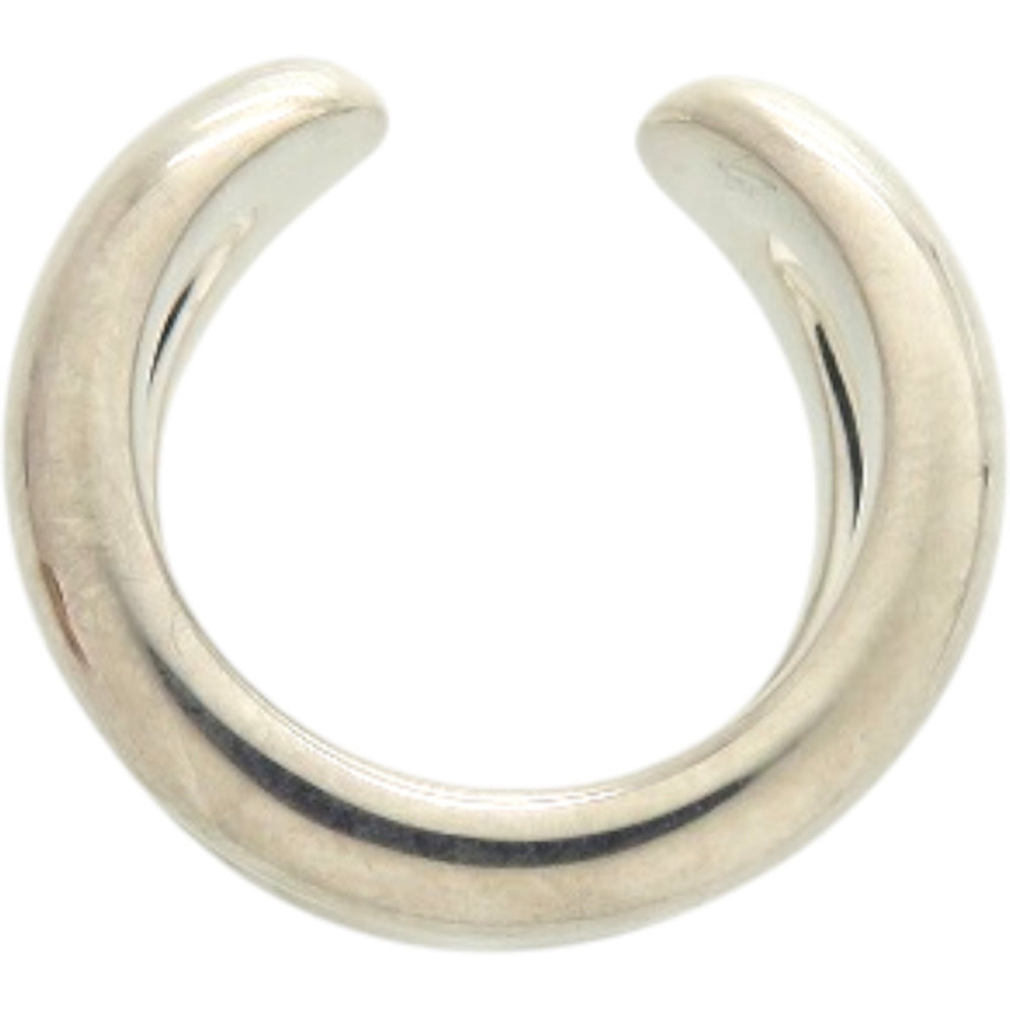 Hermes Silver Silver 925 Band Ring (Pre-Owned)