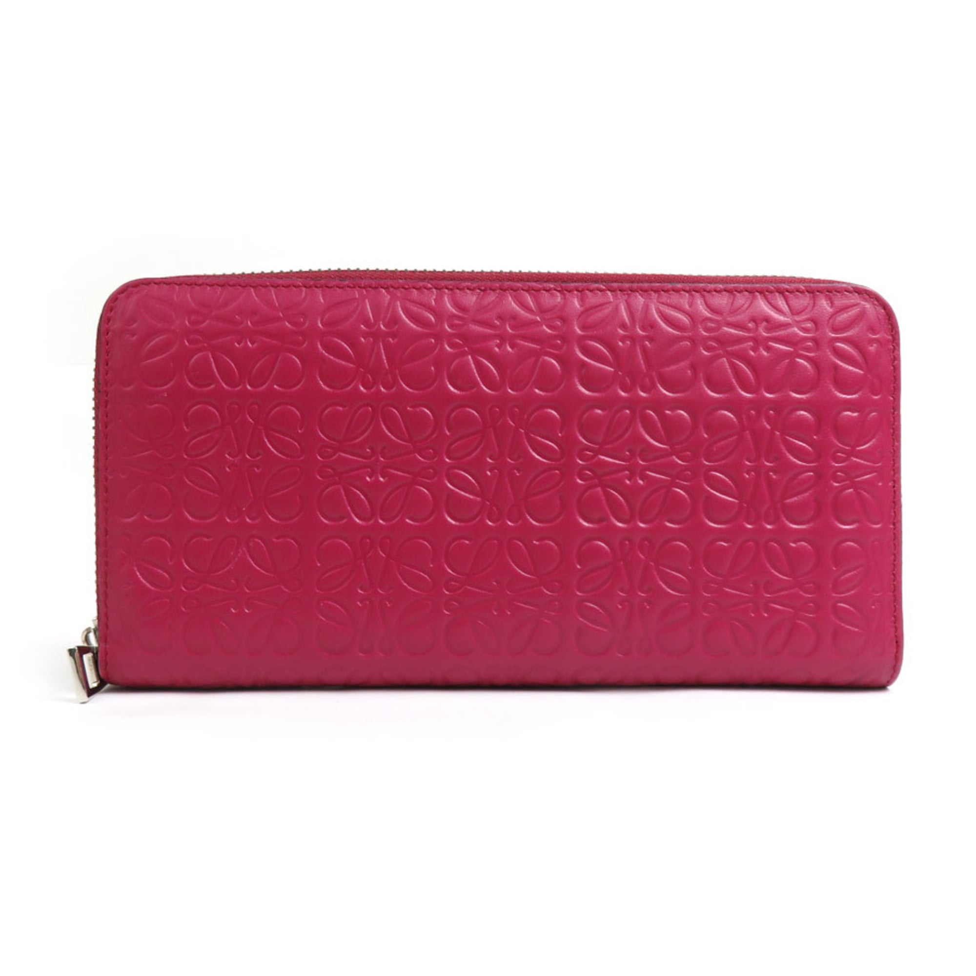 Loewe Pink Leather Long Wallet (Bi-Fold) (Pre-Owned)