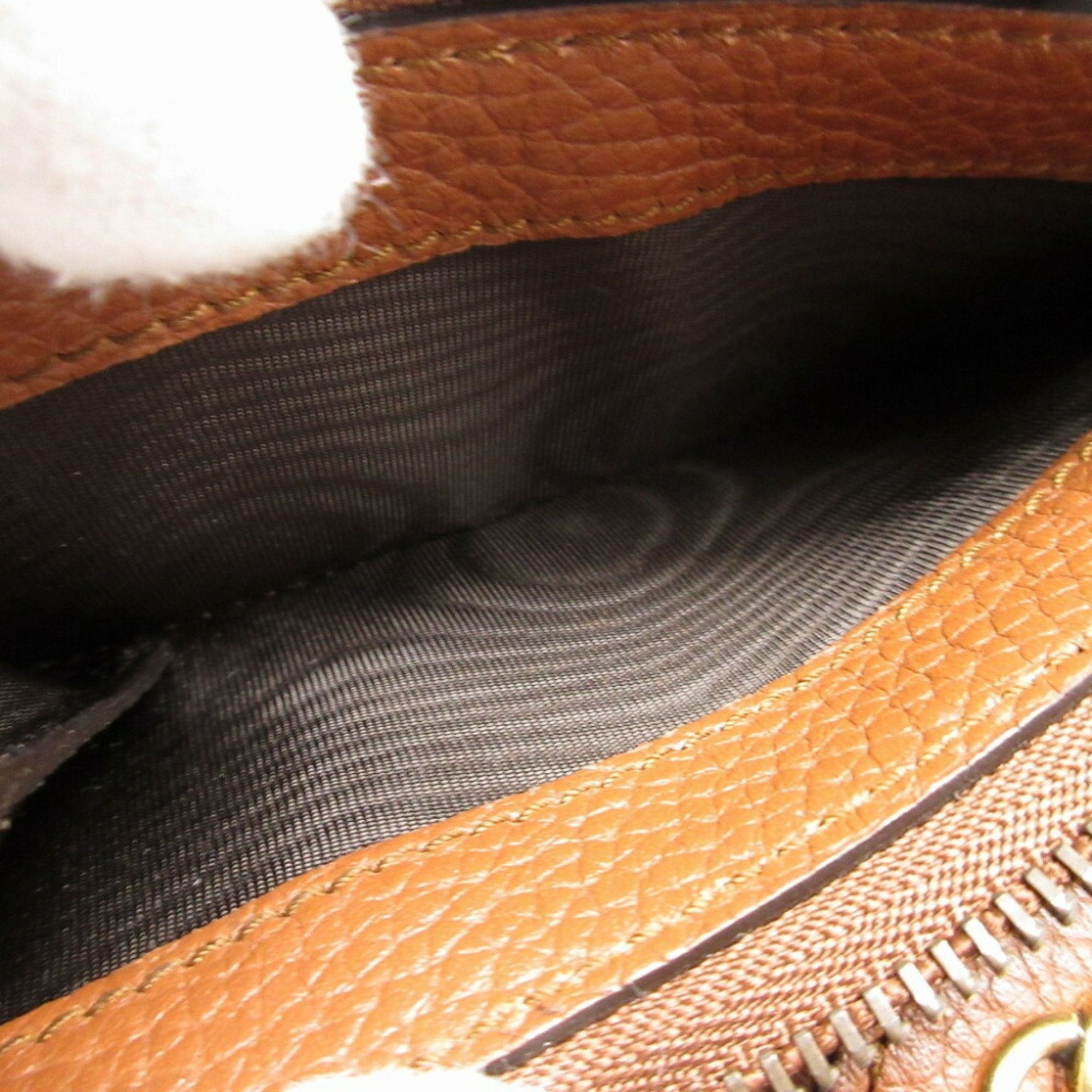 Gucci Bamboo Brown Leather Wallet (Bi-Fold) (Pre-Owned)