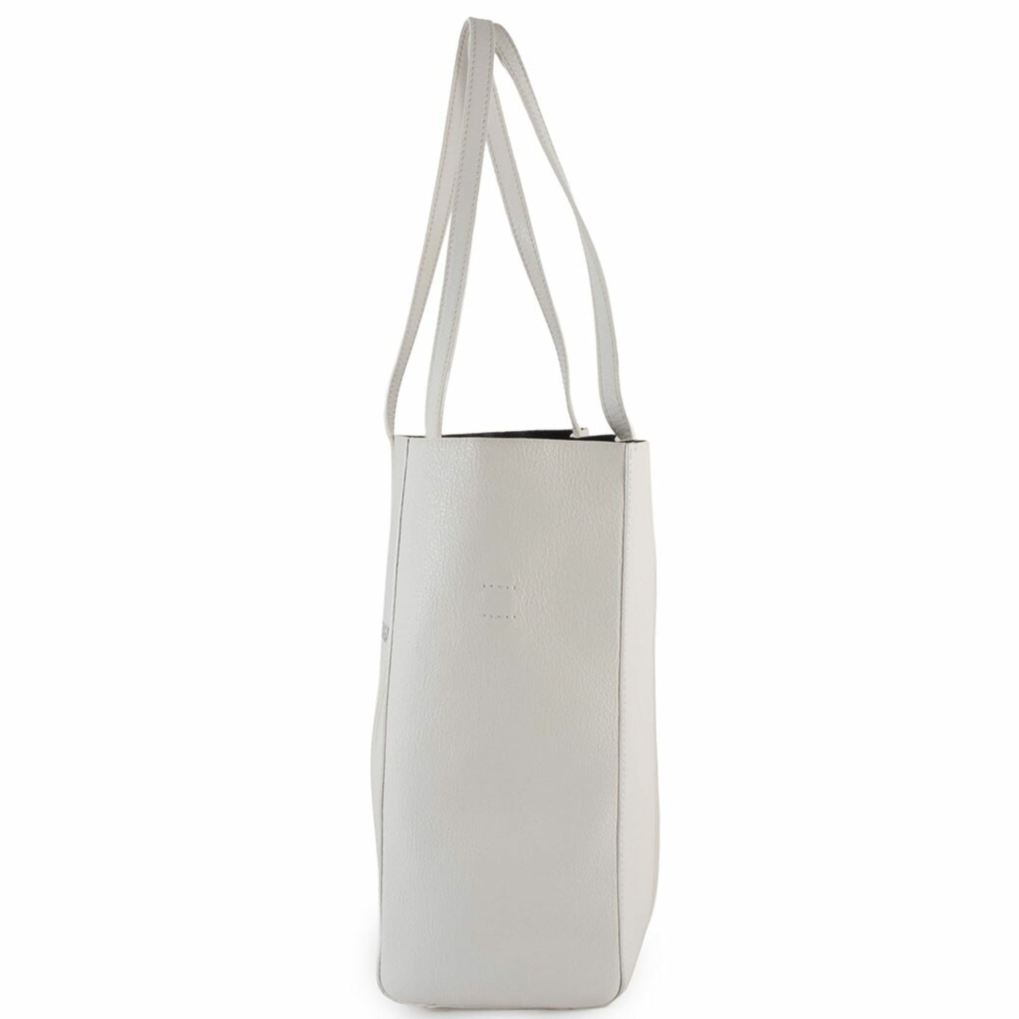 Balenciaga White Leather Shoulder Bag Tote Bag (Pre-Owned)