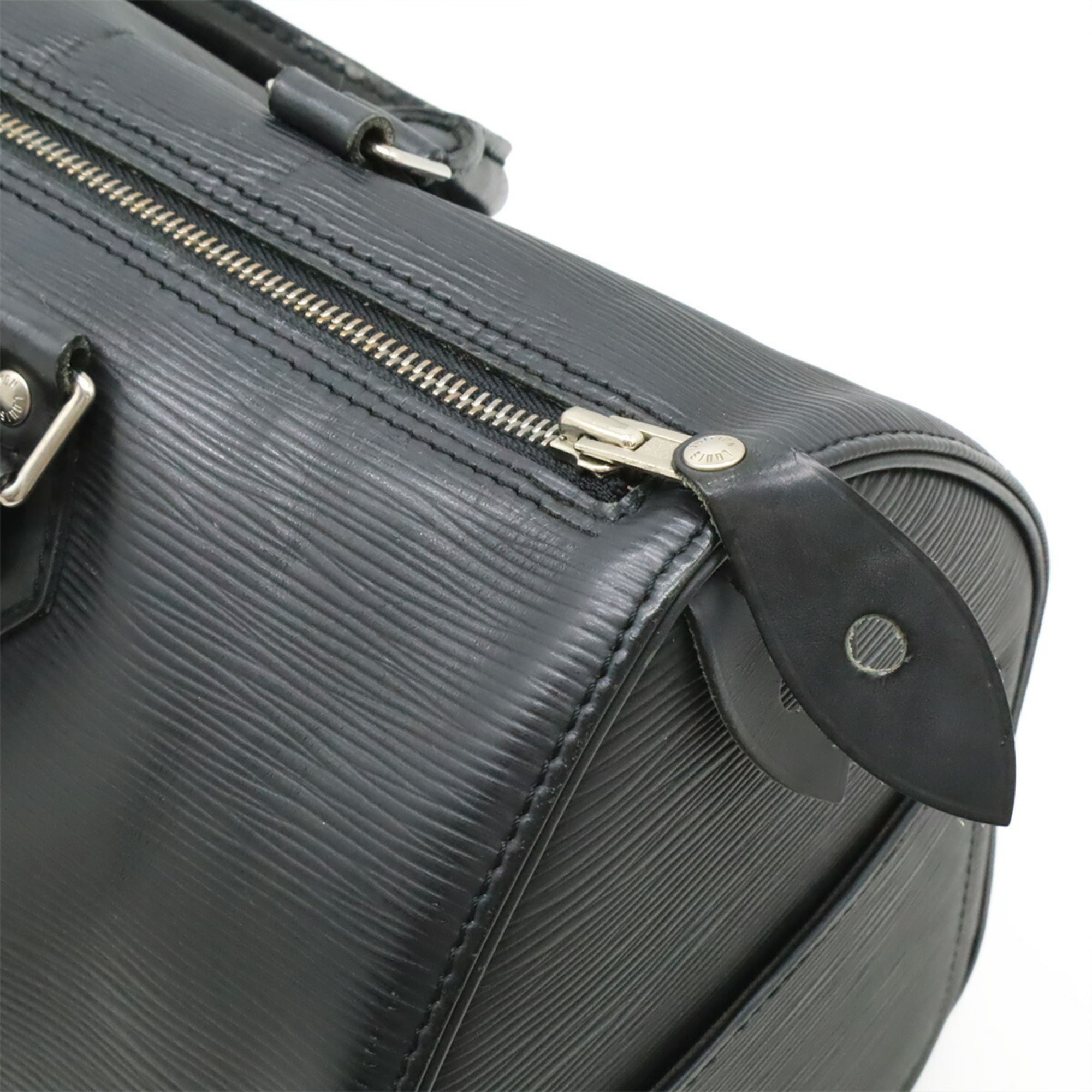 Louis Vuitton Noir Epi Leather Boston Bag Handbag (Pre-Owned)