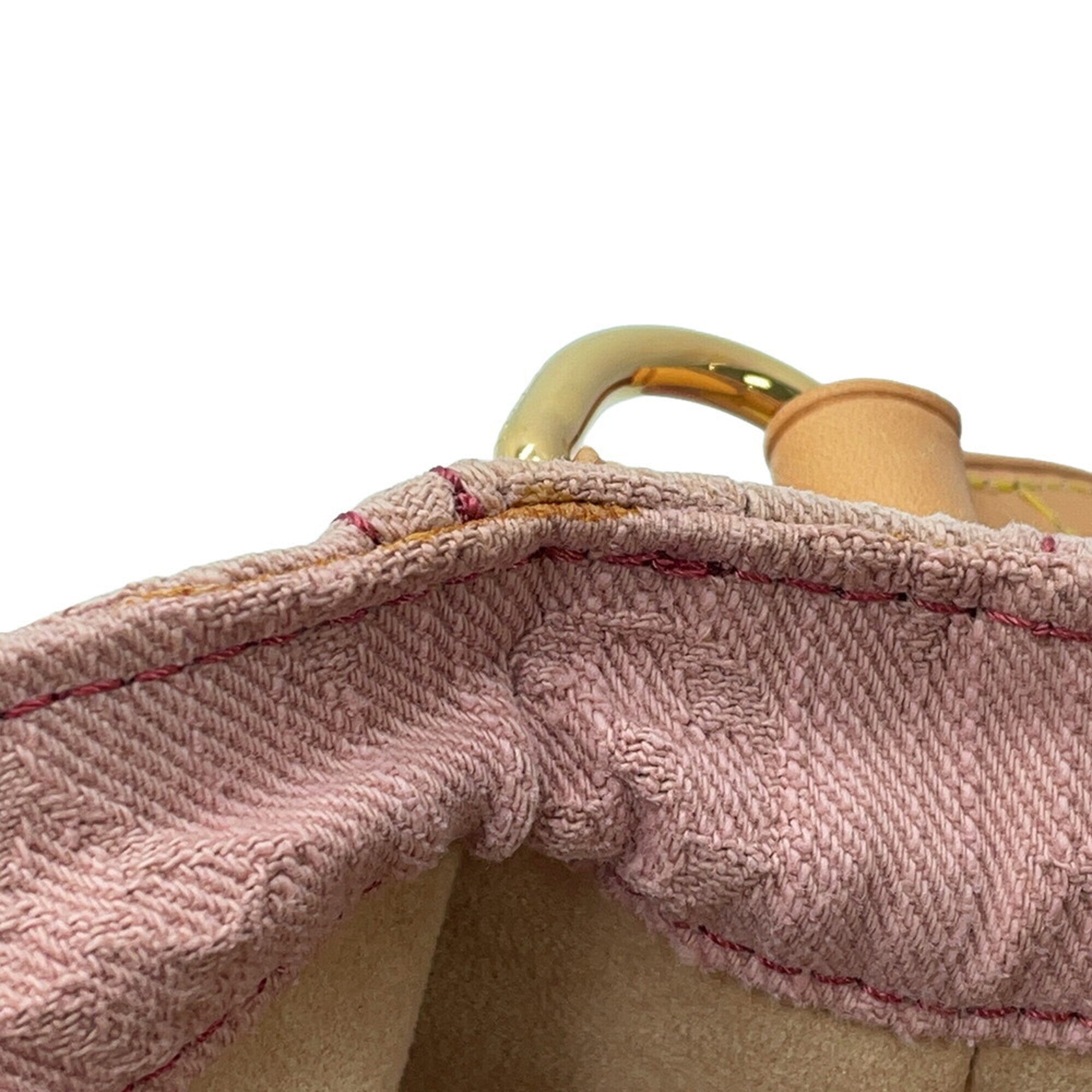 Louis Vuitton Pink Purple Monogram Denim Shoulder Bag (Pre-Owned)